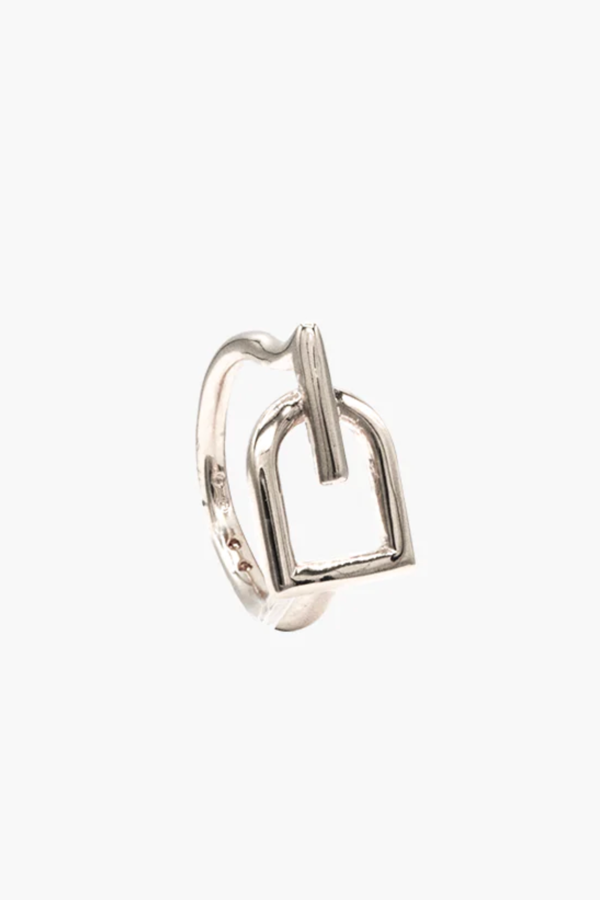 Hallie Stirrup Ring - Silver