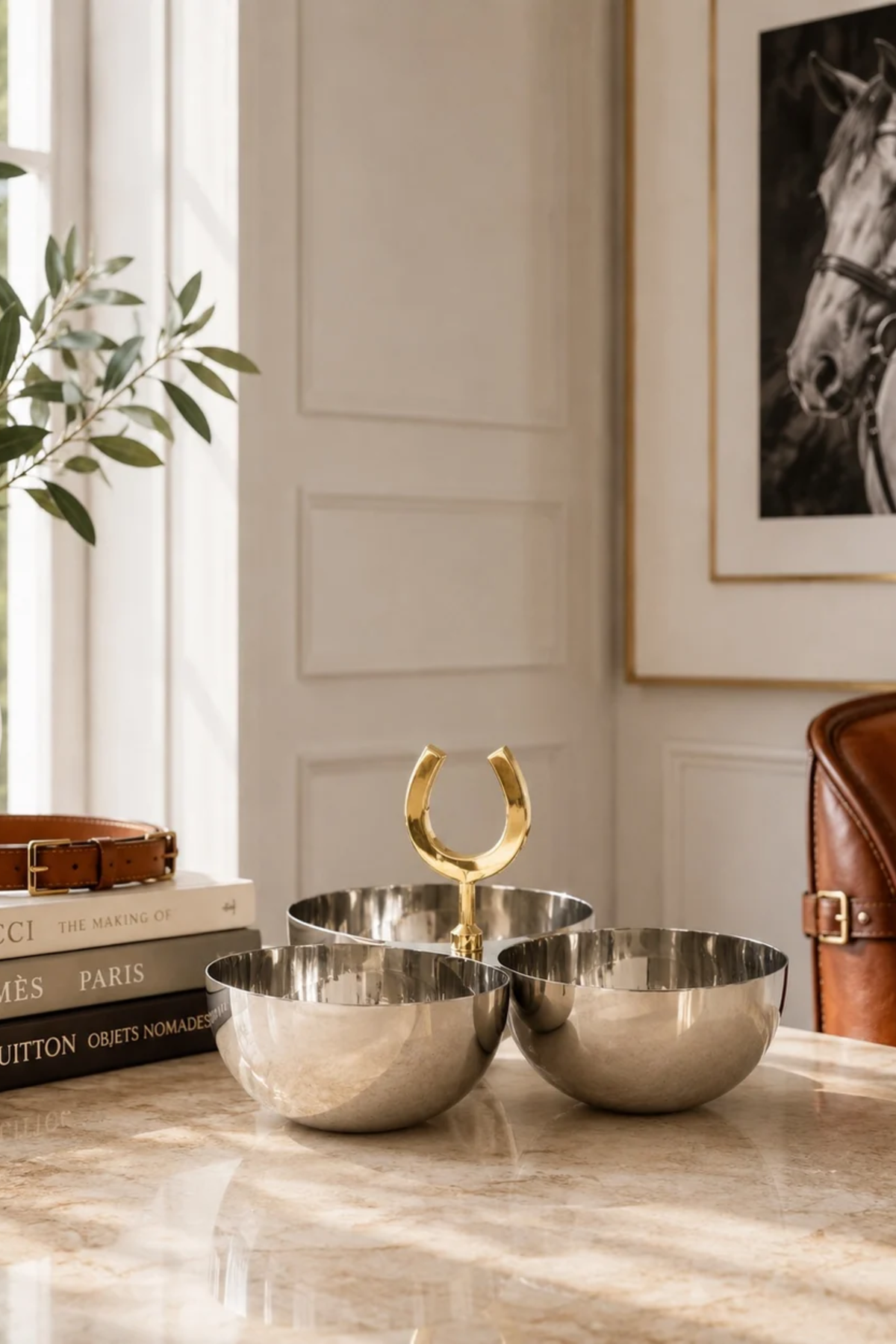 Harlowe Horseshoe Nut Bowl - Gold