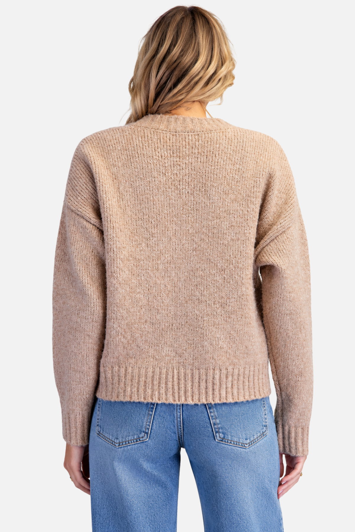 Heidi Horseshoe Cardigan - Tan