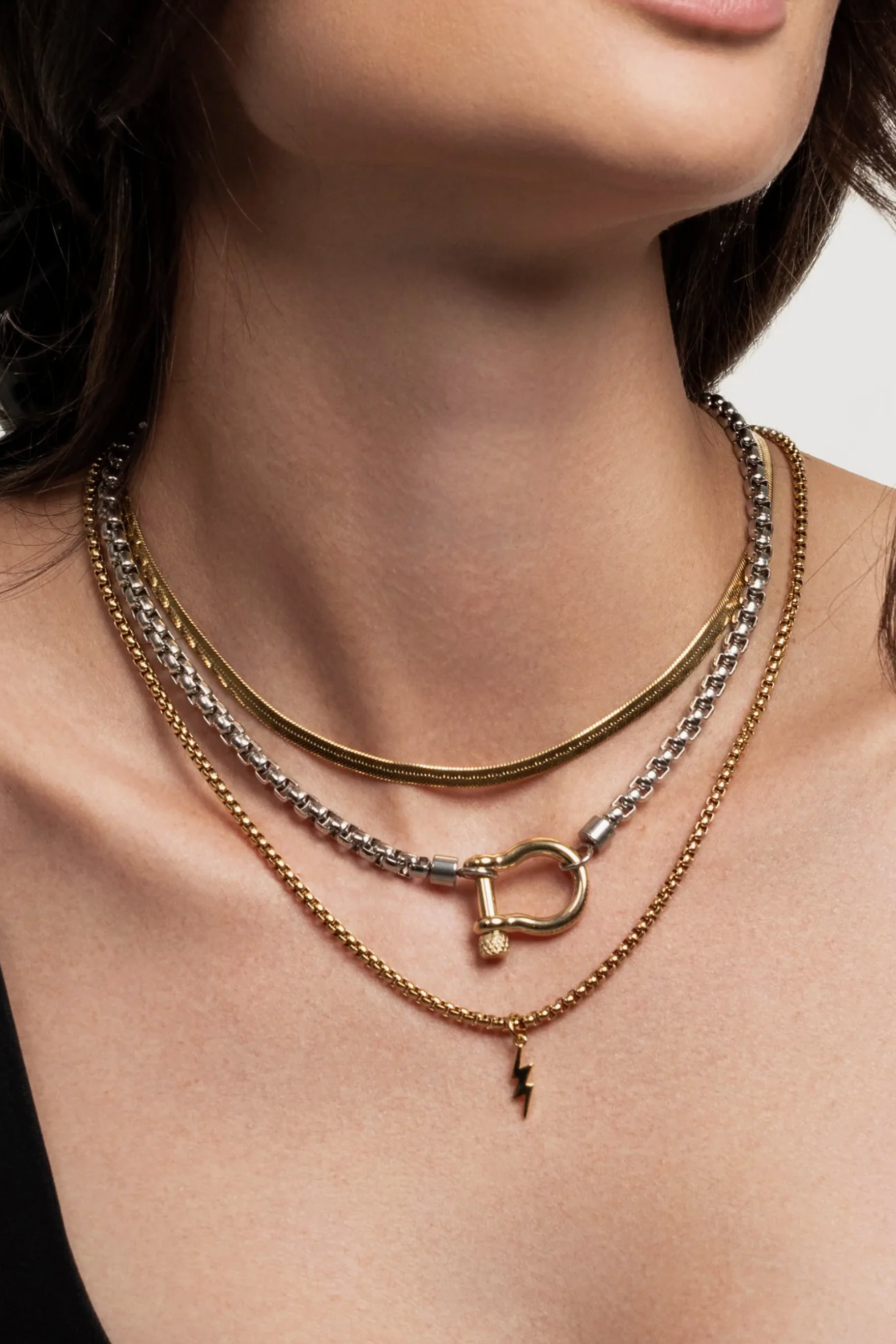 Herradura Snake Layered Necklace Set