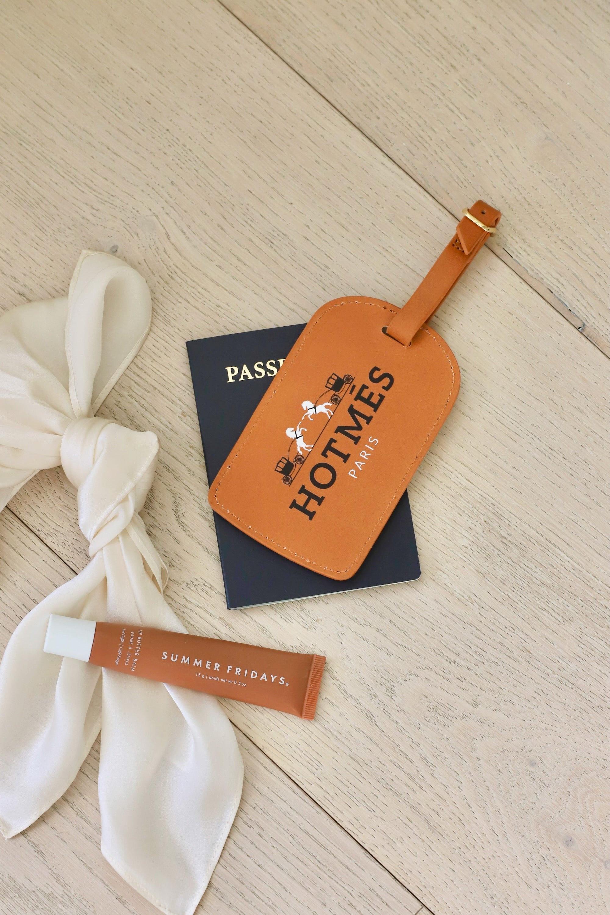 blvd custom stylish equestrian hotmes luggage tag cognac