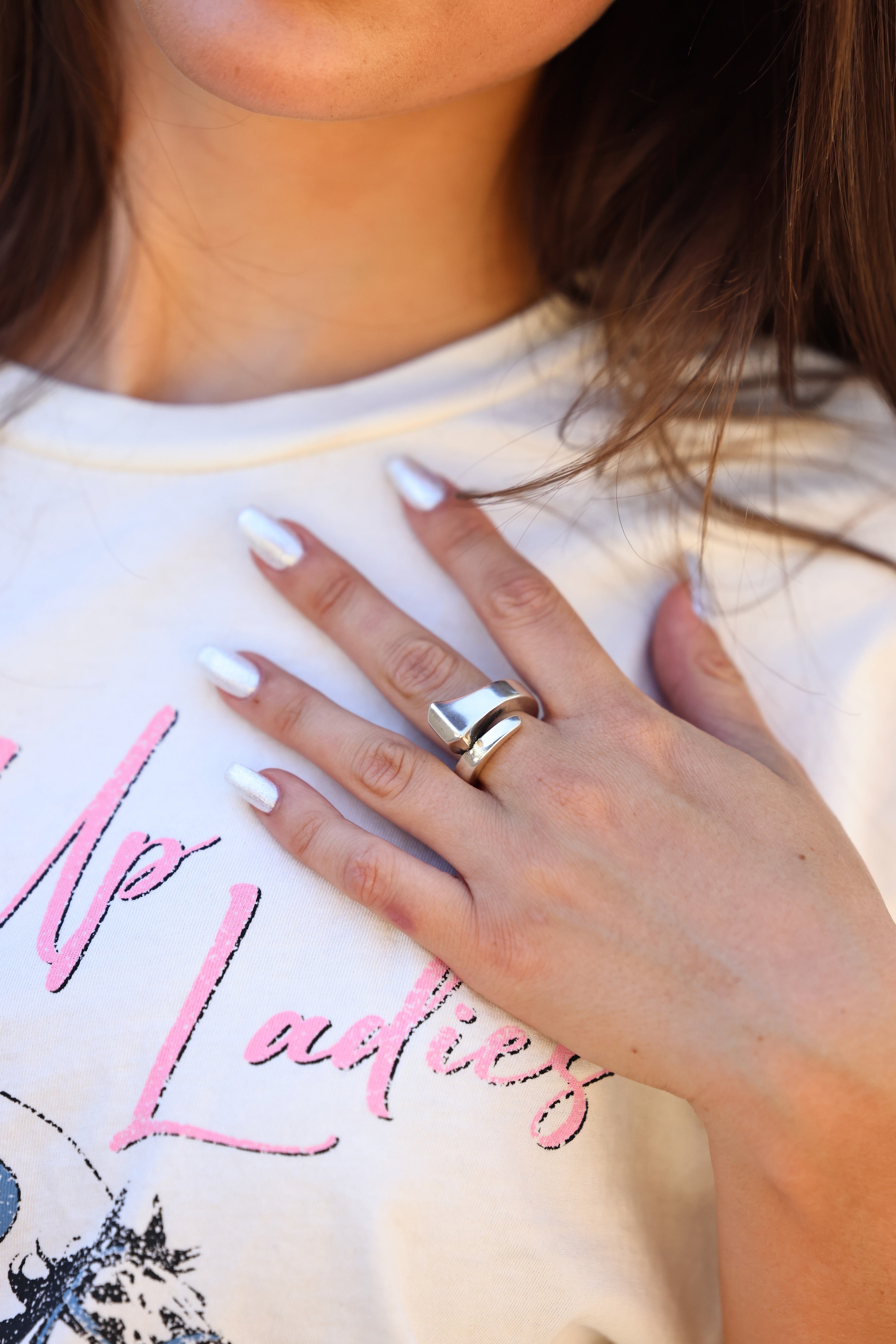 Icon Nail Ring - Silver
