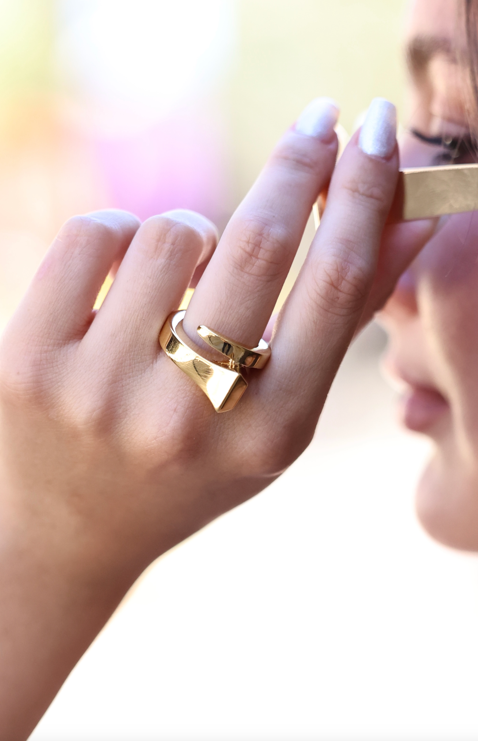 cxc stylish equestrian icon nail ring