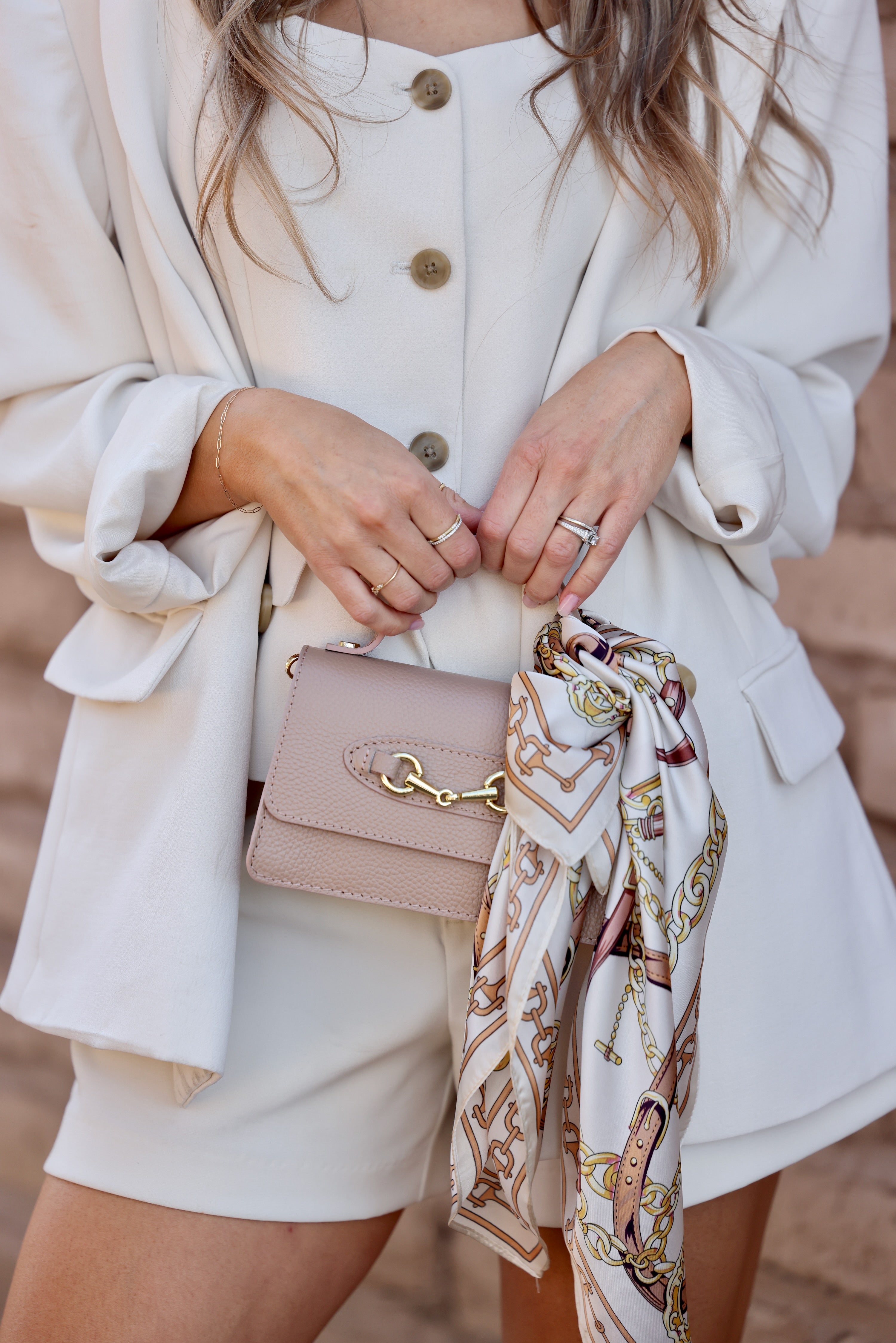 Ava Leather Bit Bag - Rosewood