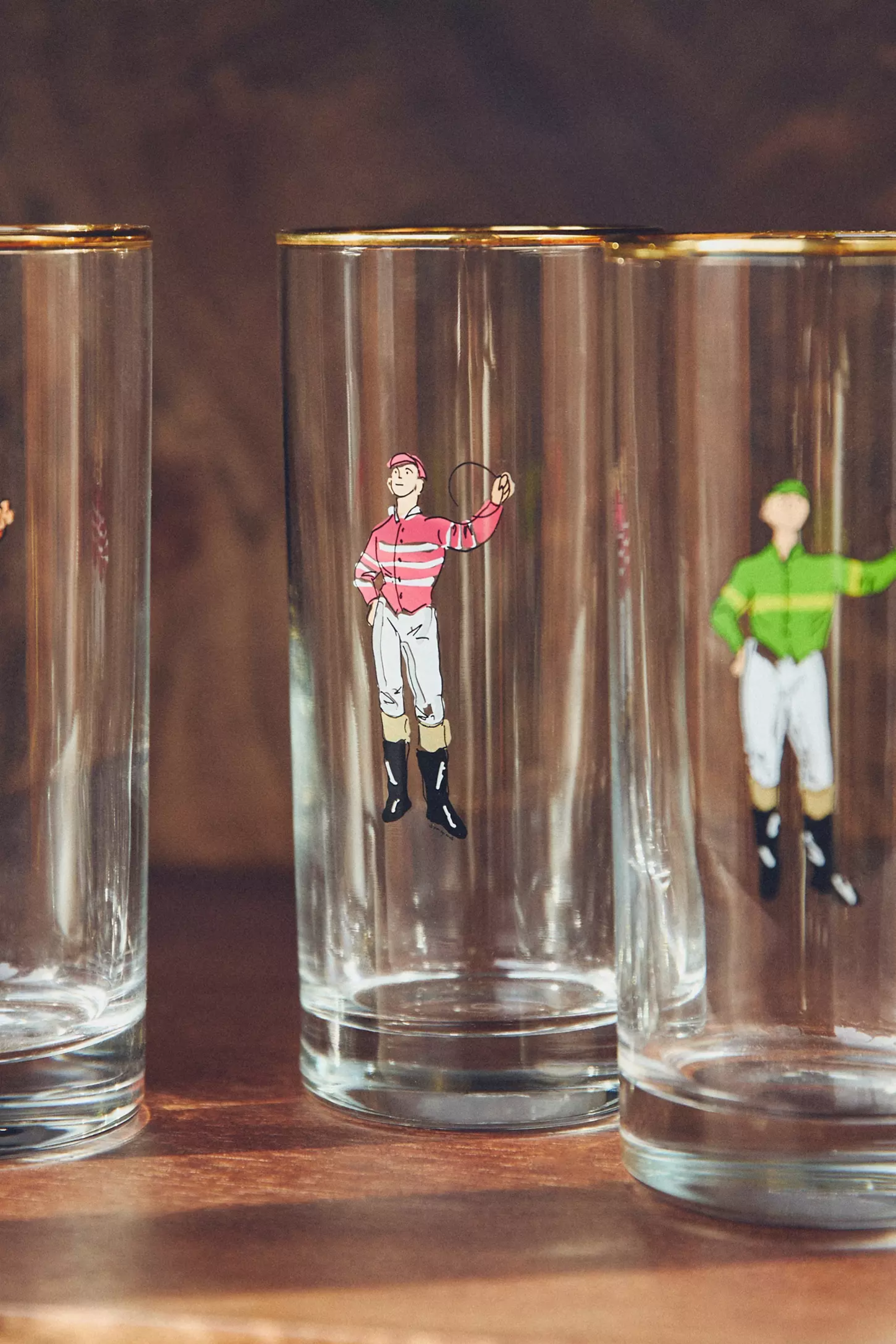 Jockey Tall Drinking Glass Set