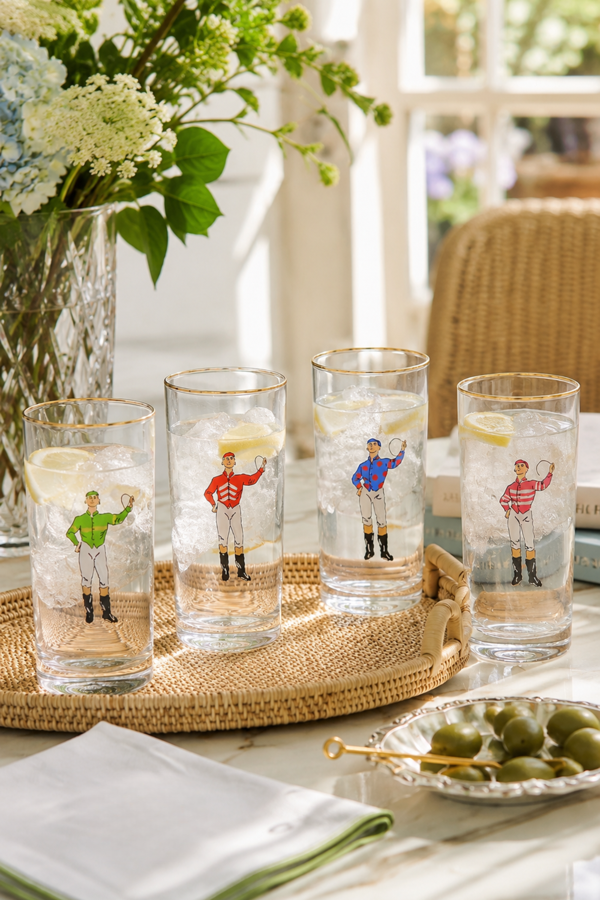 Jockey Tall Drinking Glass Set
