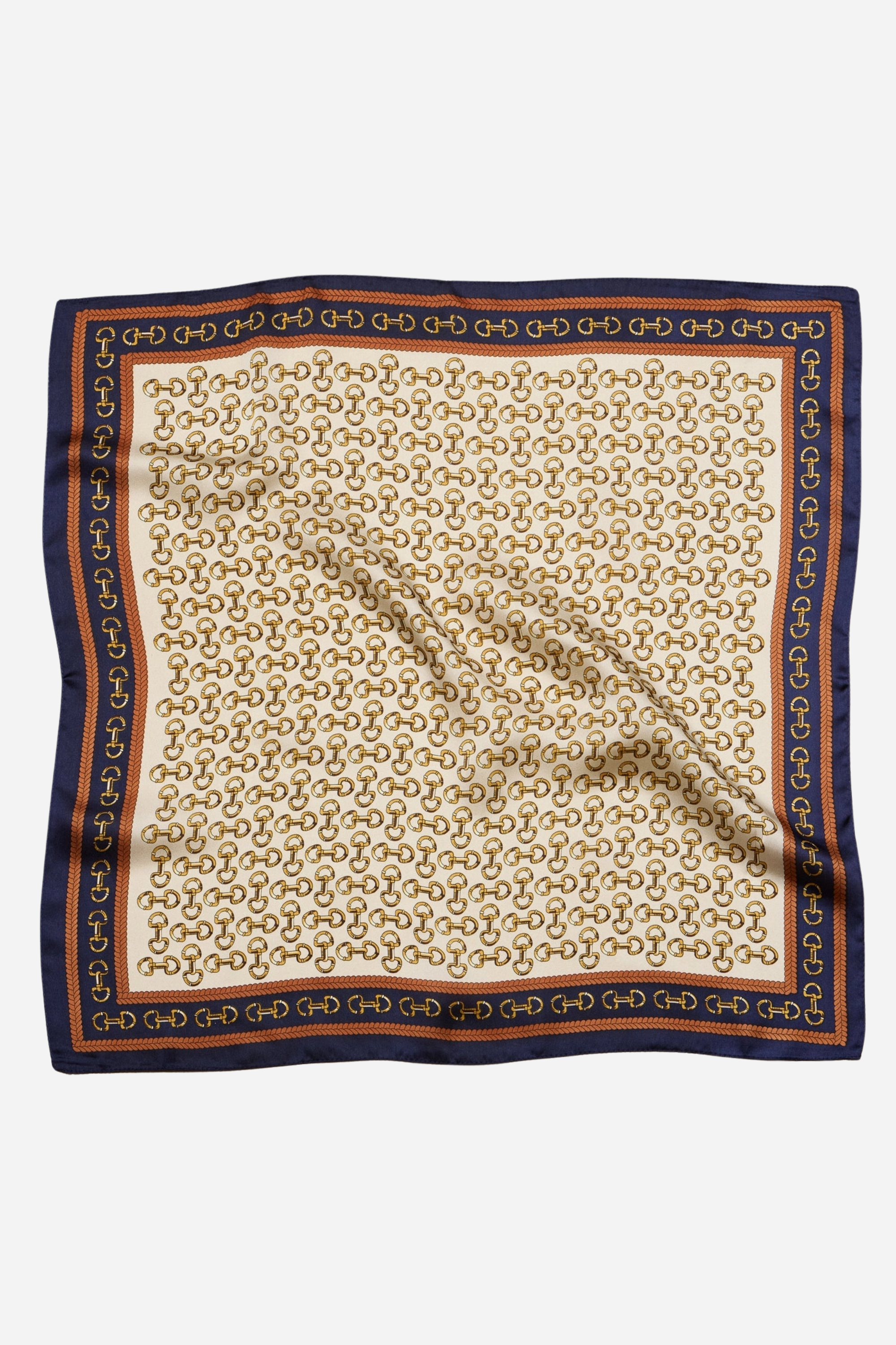 stylish equestrian jolie horse bit print scarf