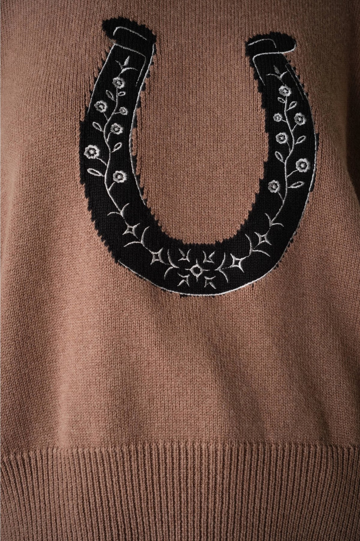 Josette Embroidered Horseshoe Sweater