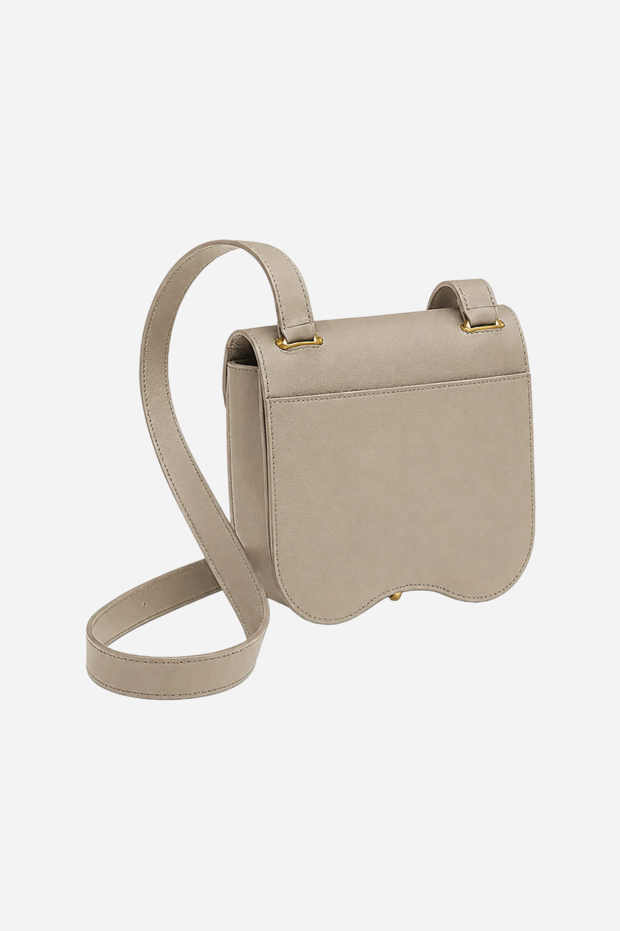 Kaley Leather Crossbody Bag - Taupe