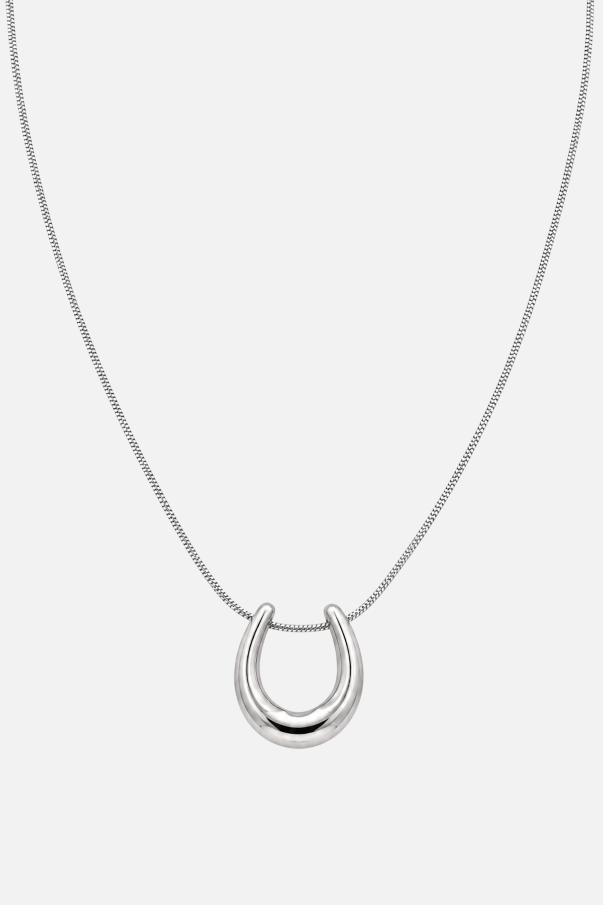 Kelsey Horseshoe Necklace - Silver