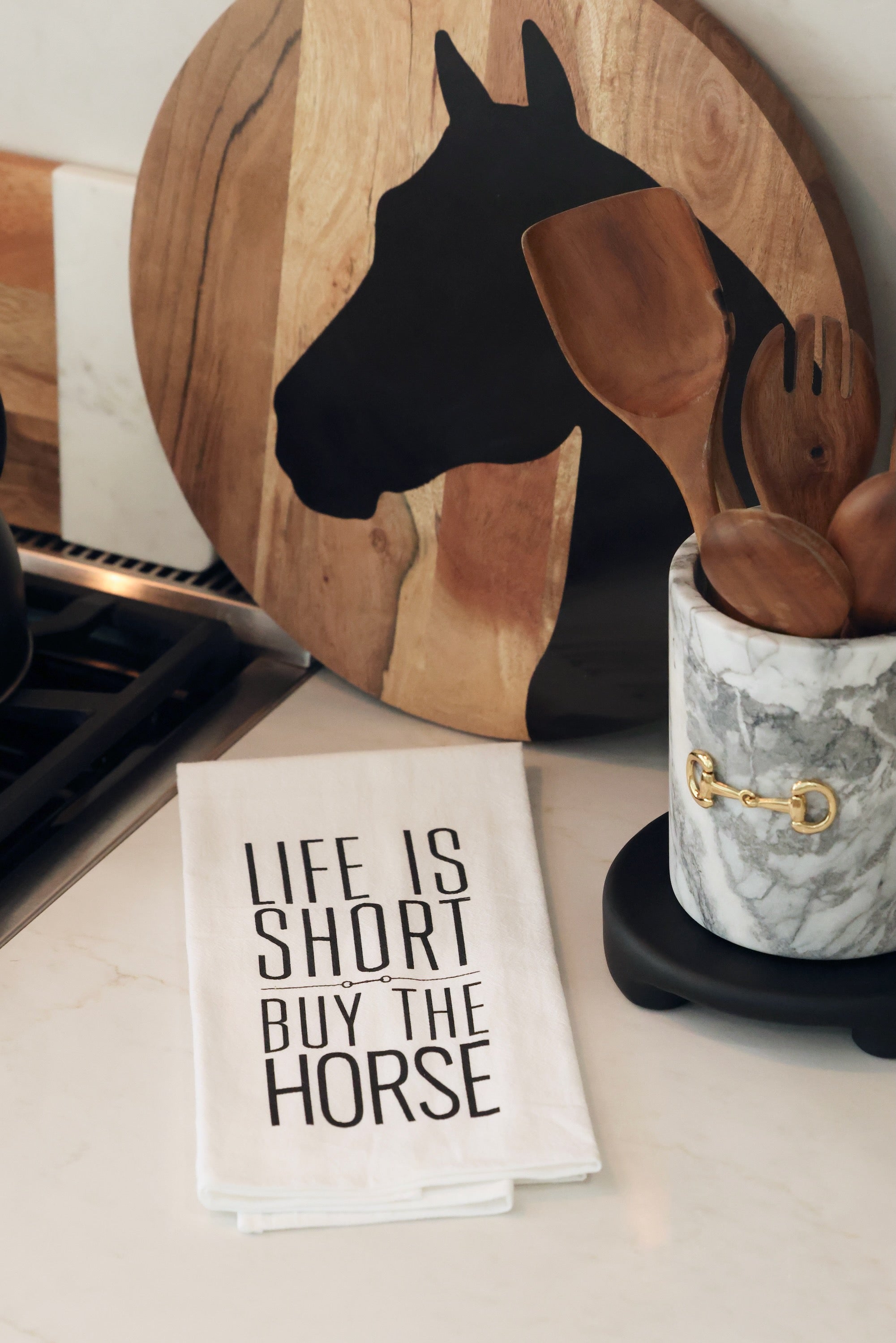 Life Is Short, Buy The Horse Hand Towel