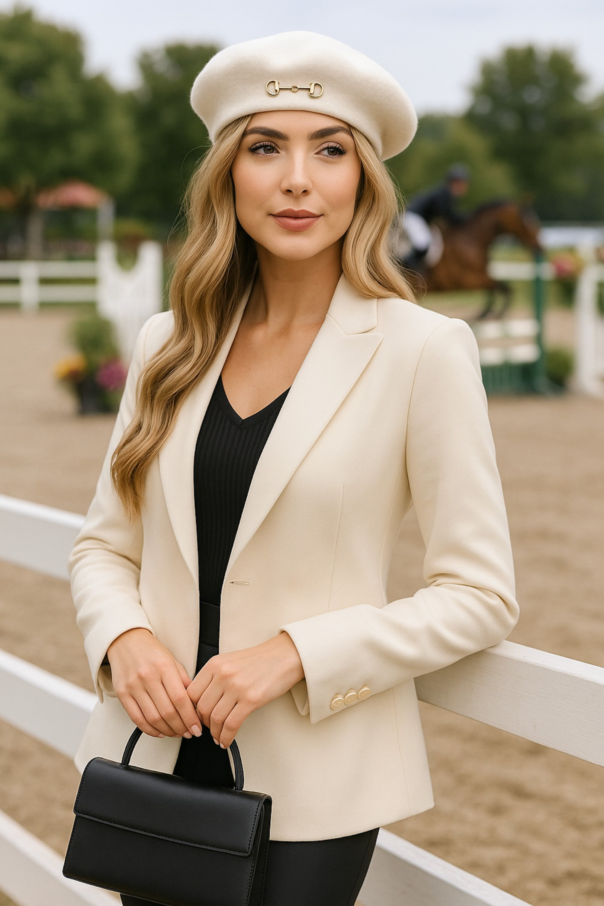 Lola Bit Beret - Ivory