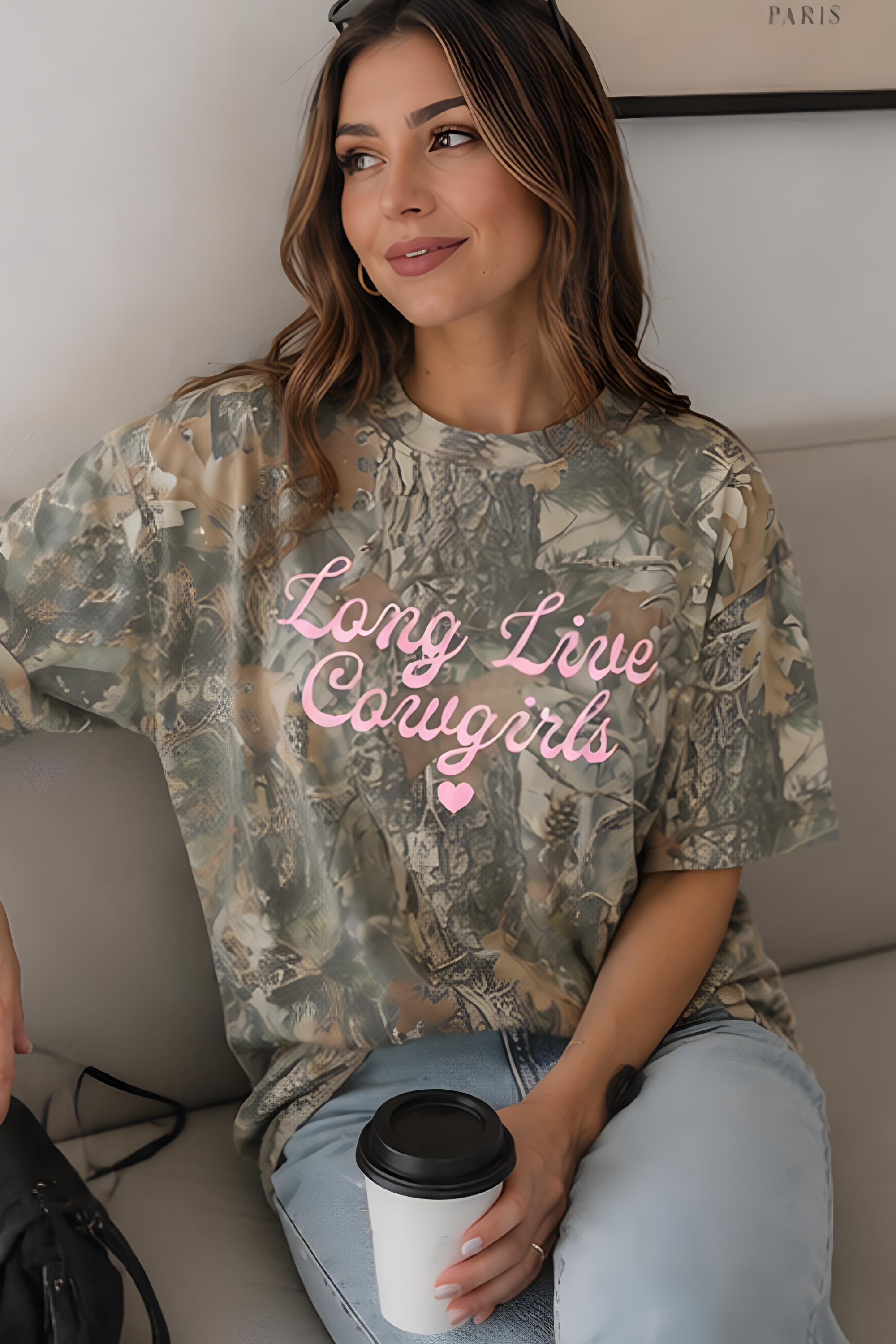 Long Live Cowgirls Camo Tee