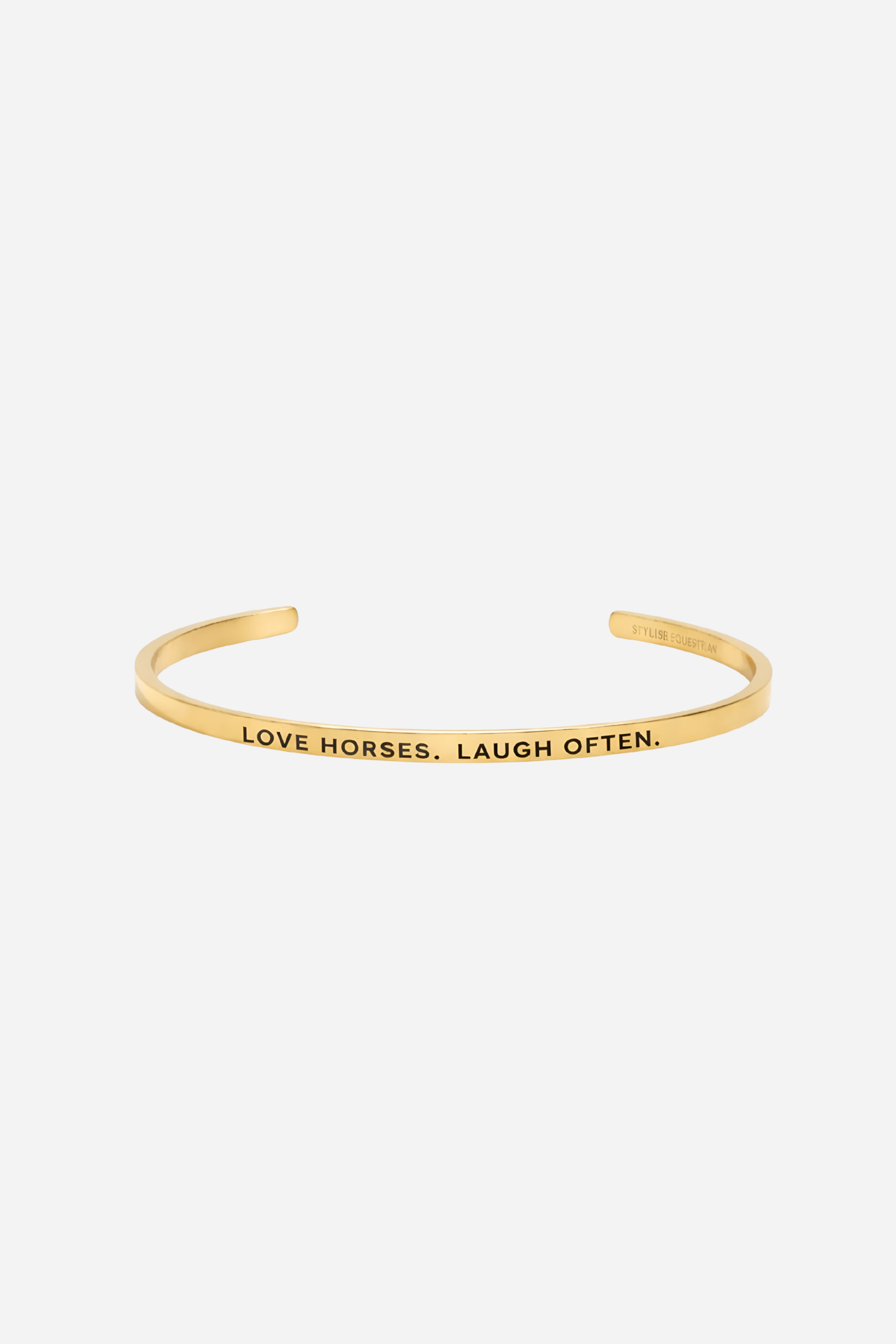 Love Horses Laugh Often Bangle