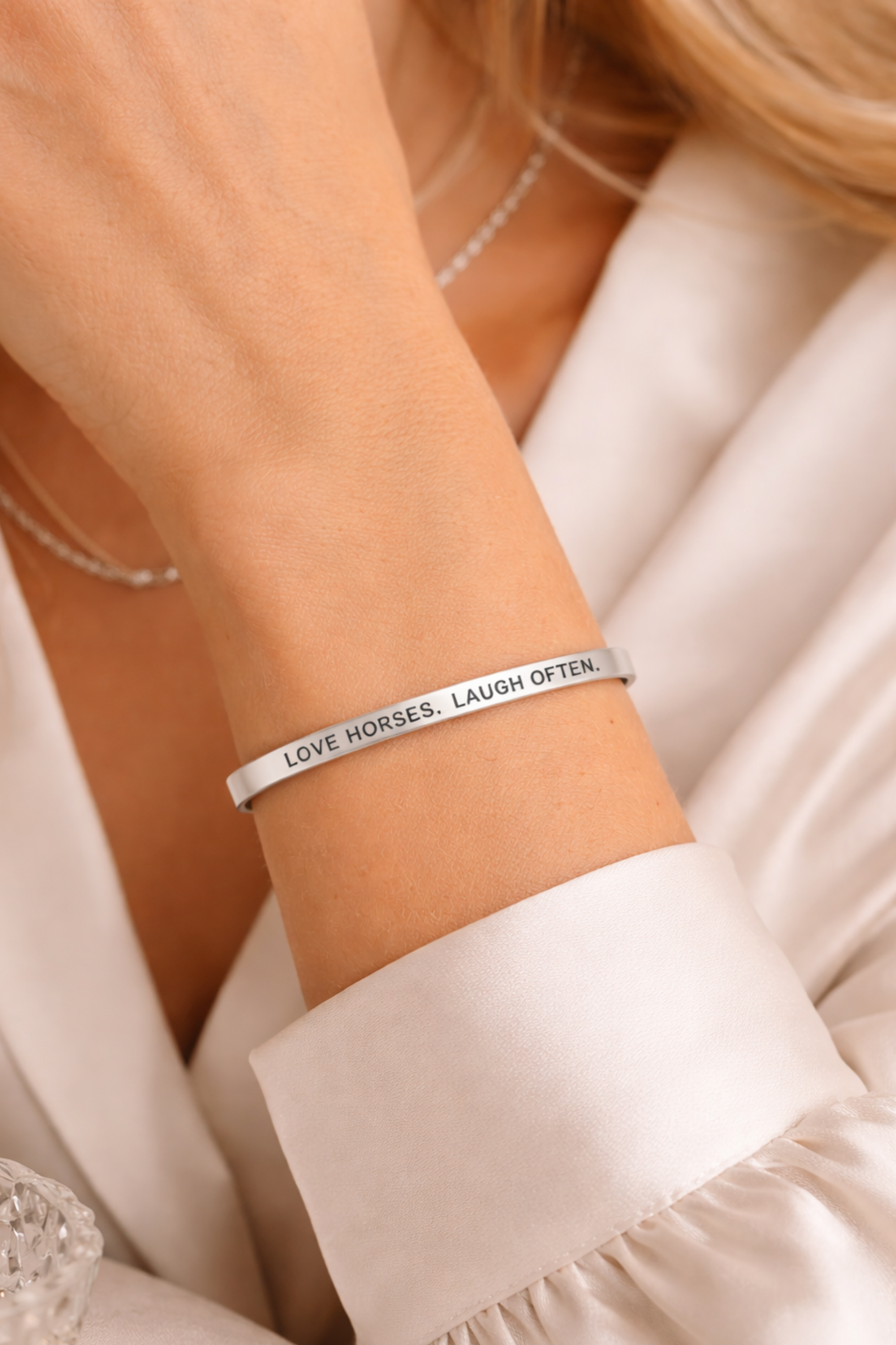 Love Horses Laugh Often Bangle