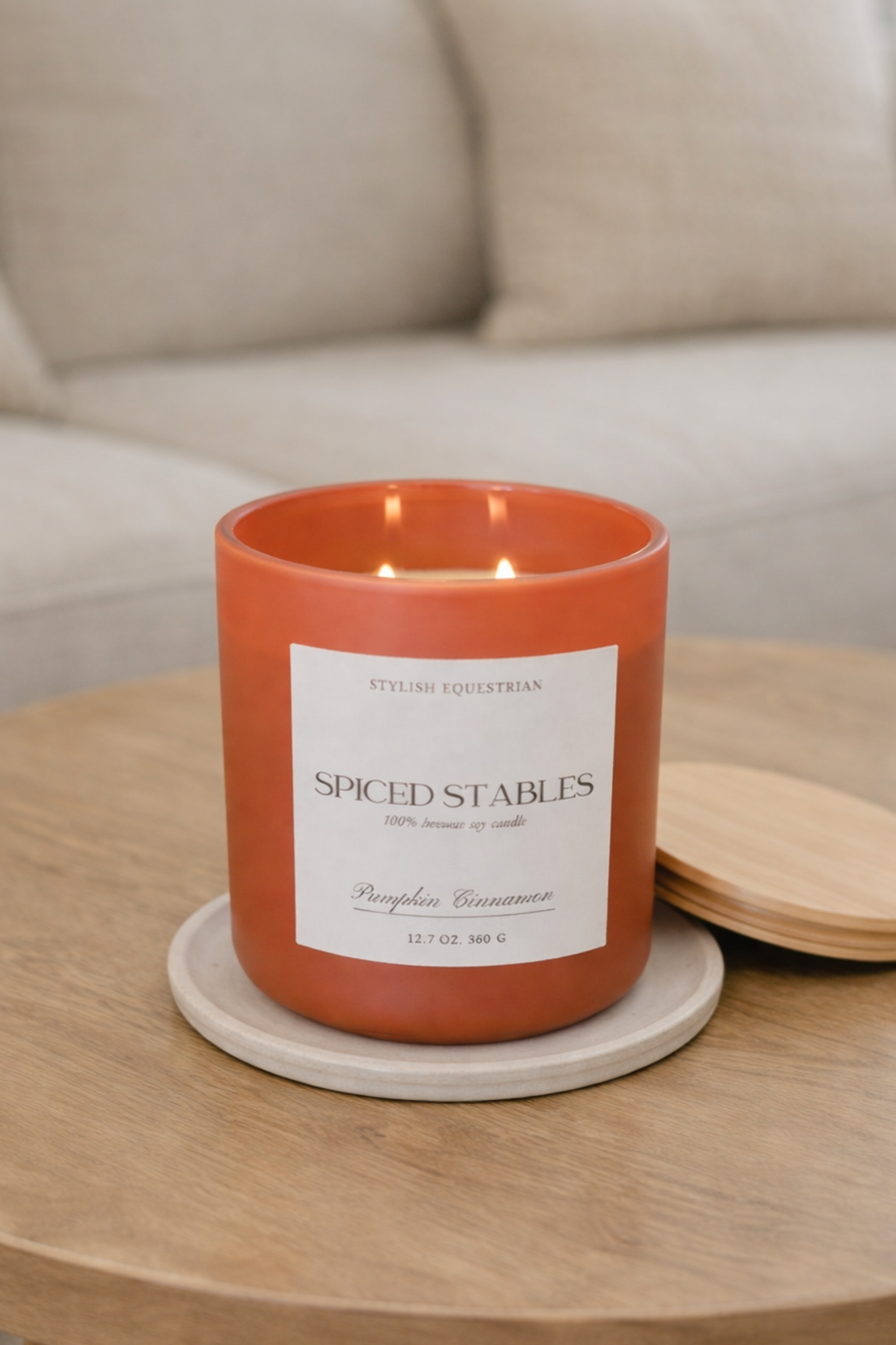 Luxe Signature Candle - Spiced Stables