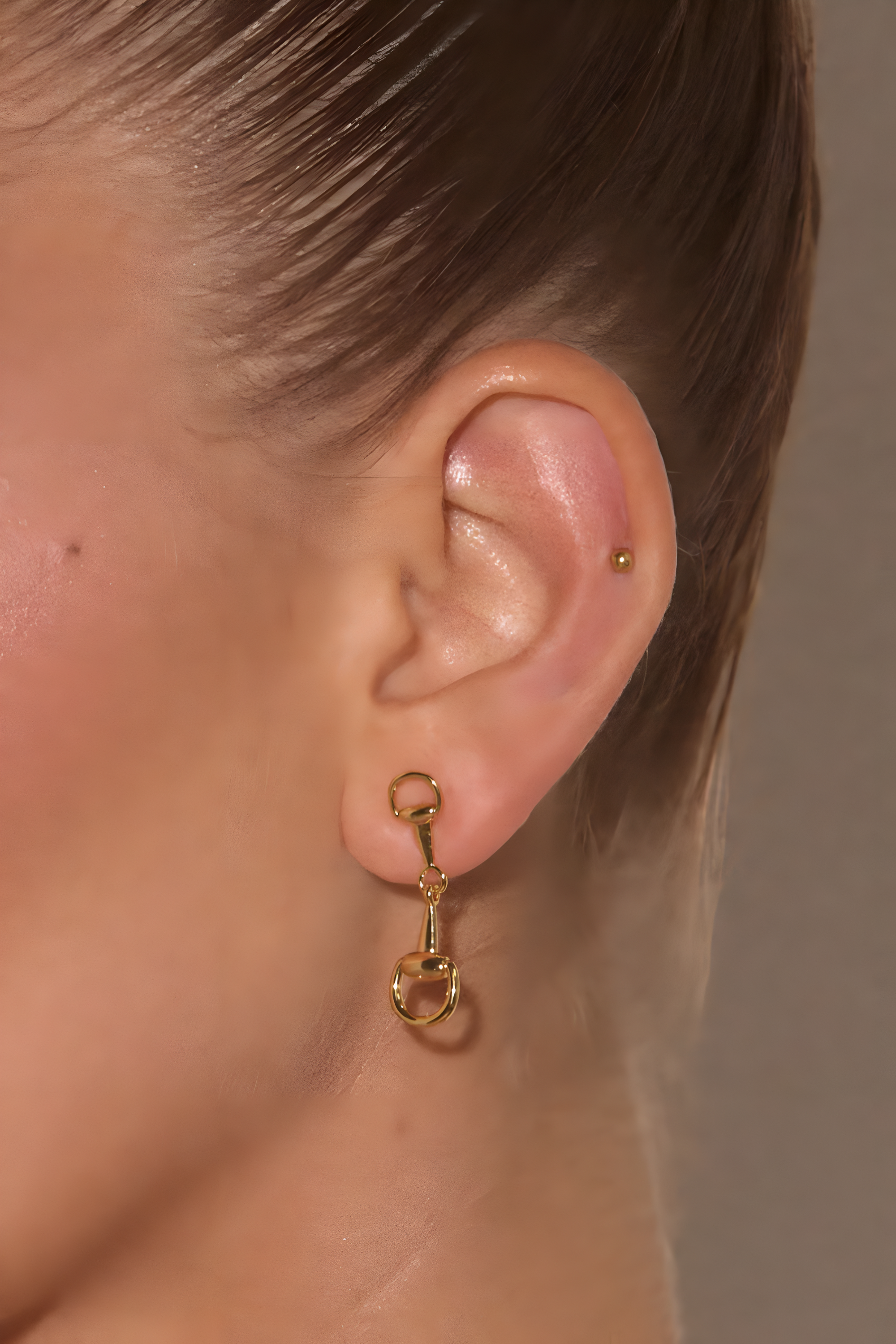 Madison Bit Earrings - Gold