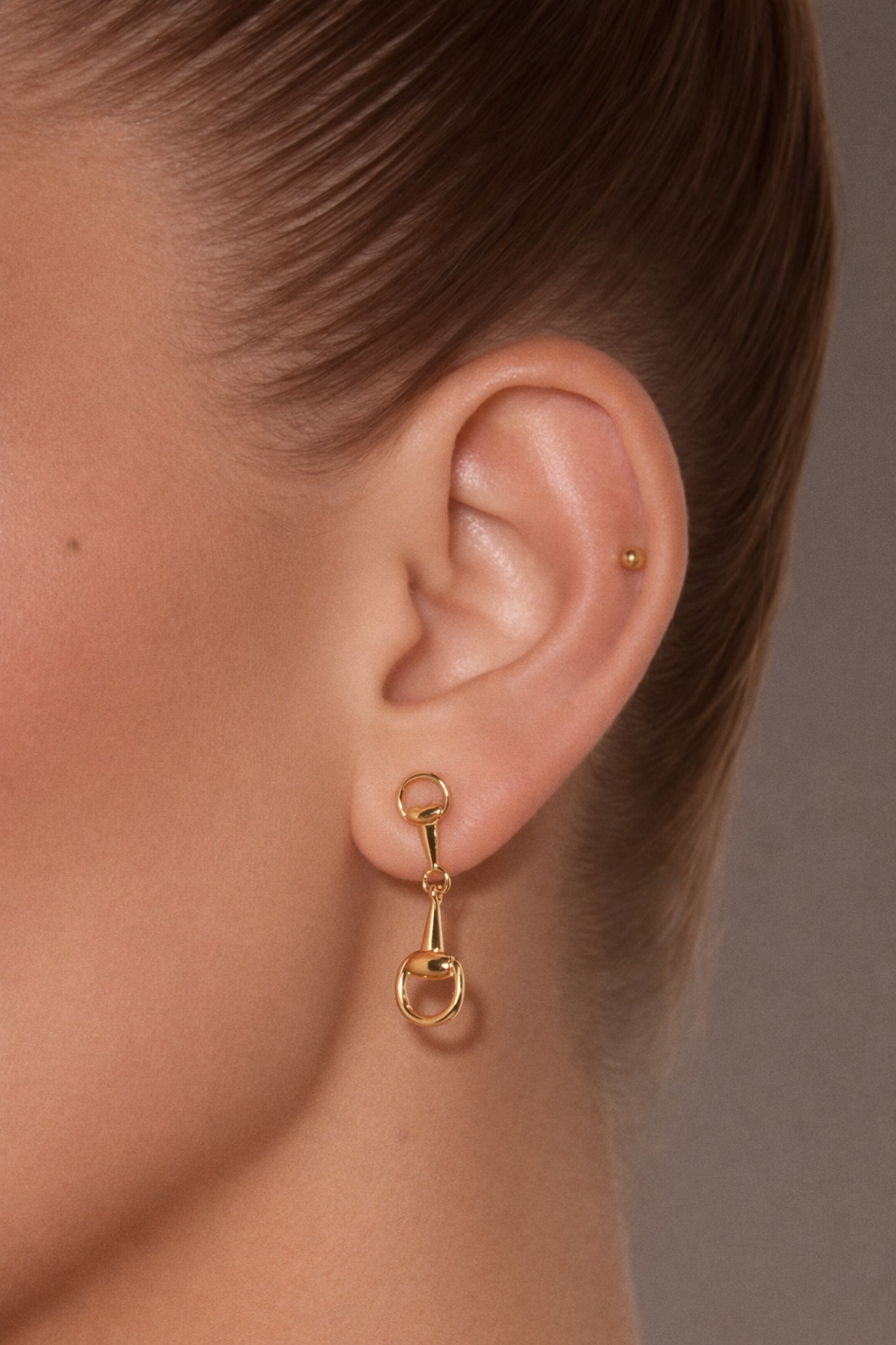 Madison Bit Earrings - Gold