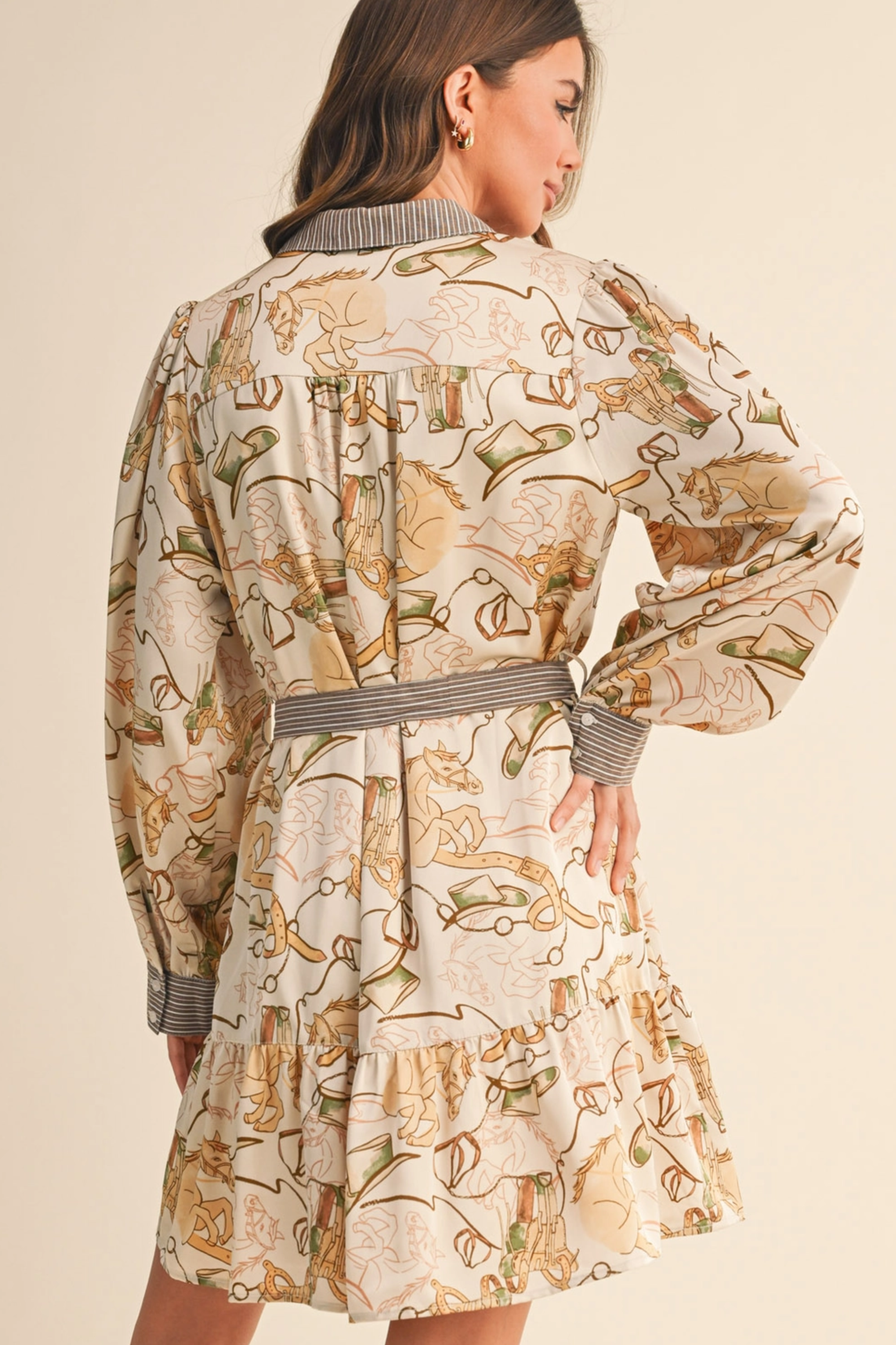 Maeve Western Print Dress
