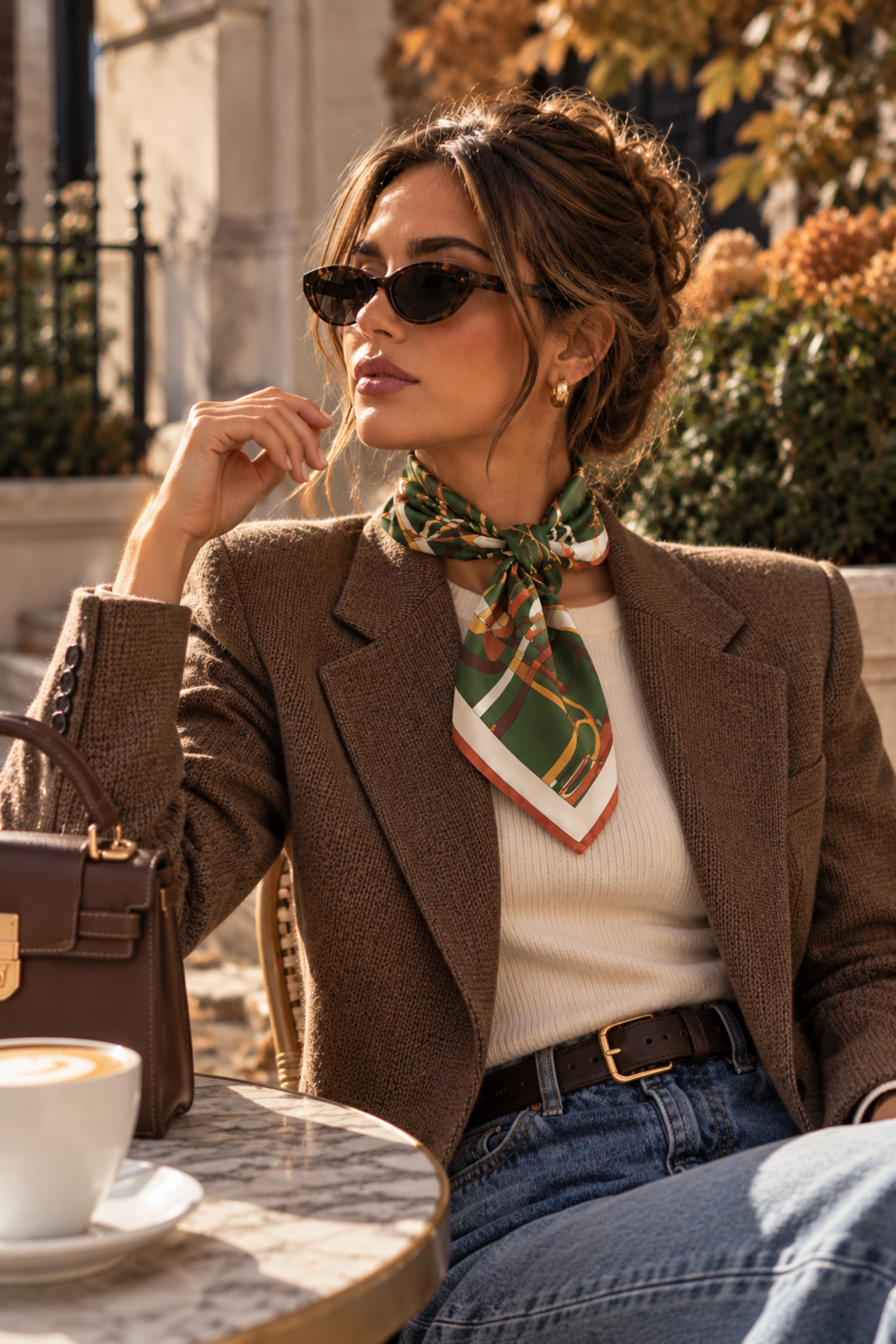 Miller Stirrup Loop Scarf - Kelly Green