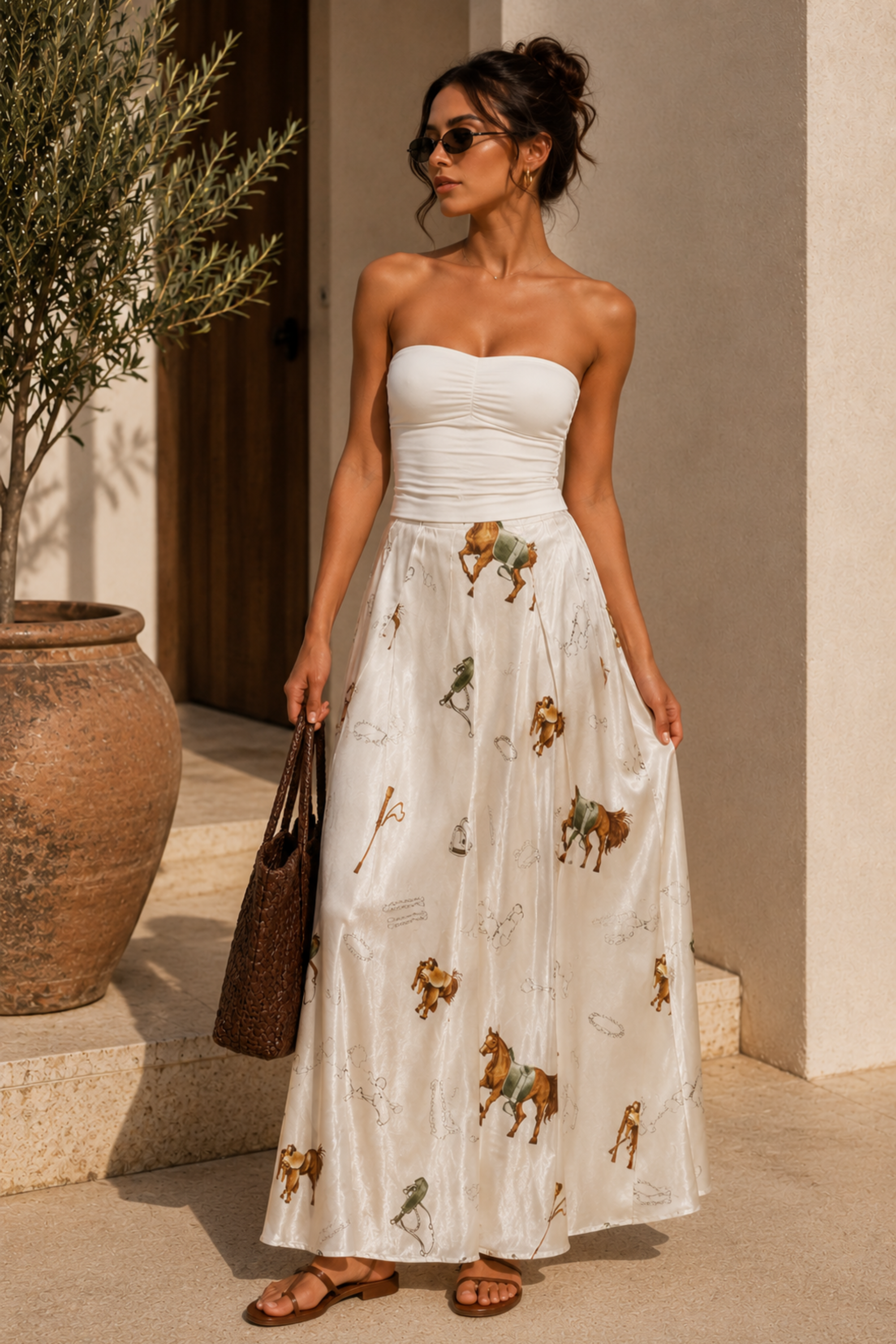 Millie Pleated Maxi Skirt