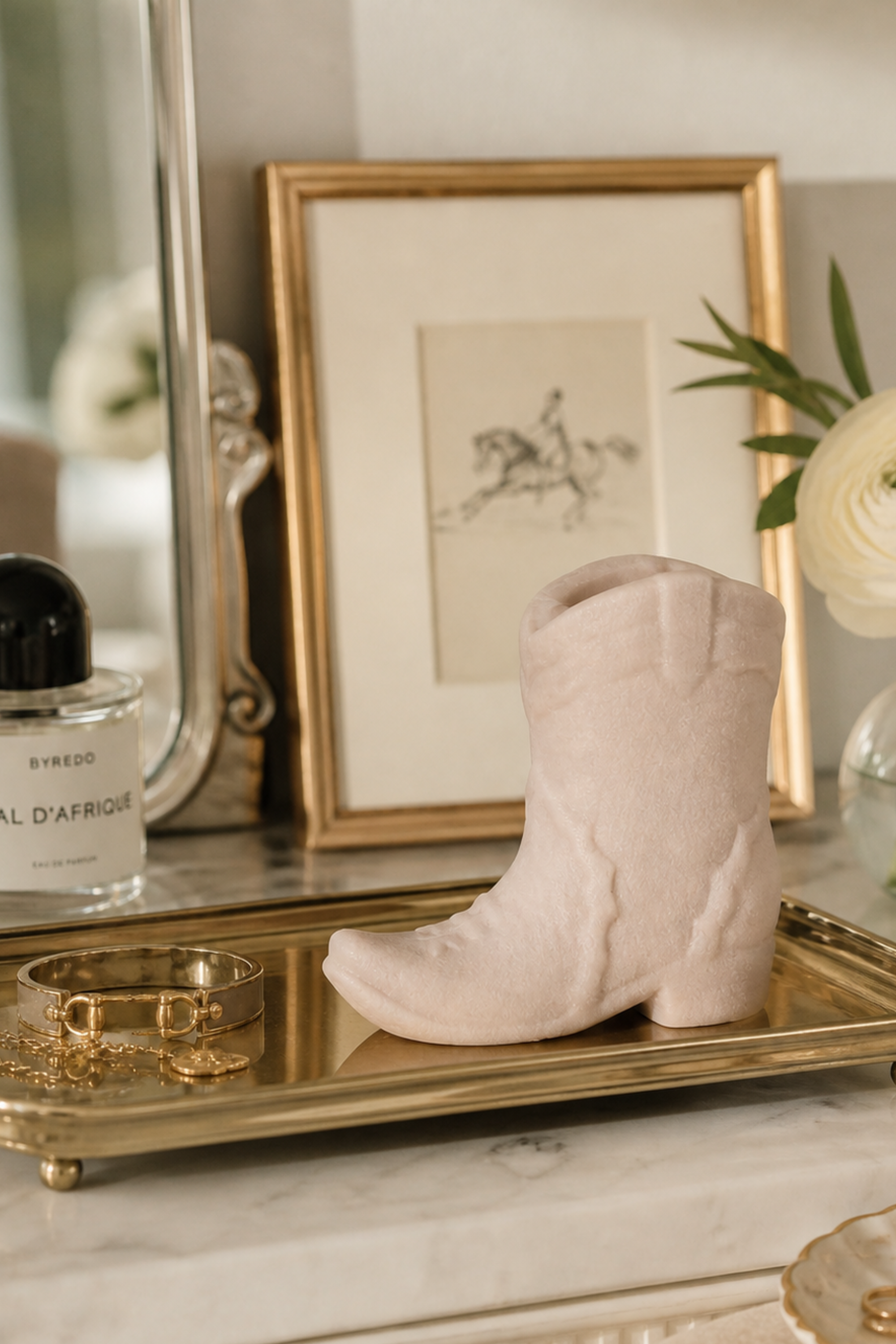 Nashville Cowboy Boot Candle - Desert Tan