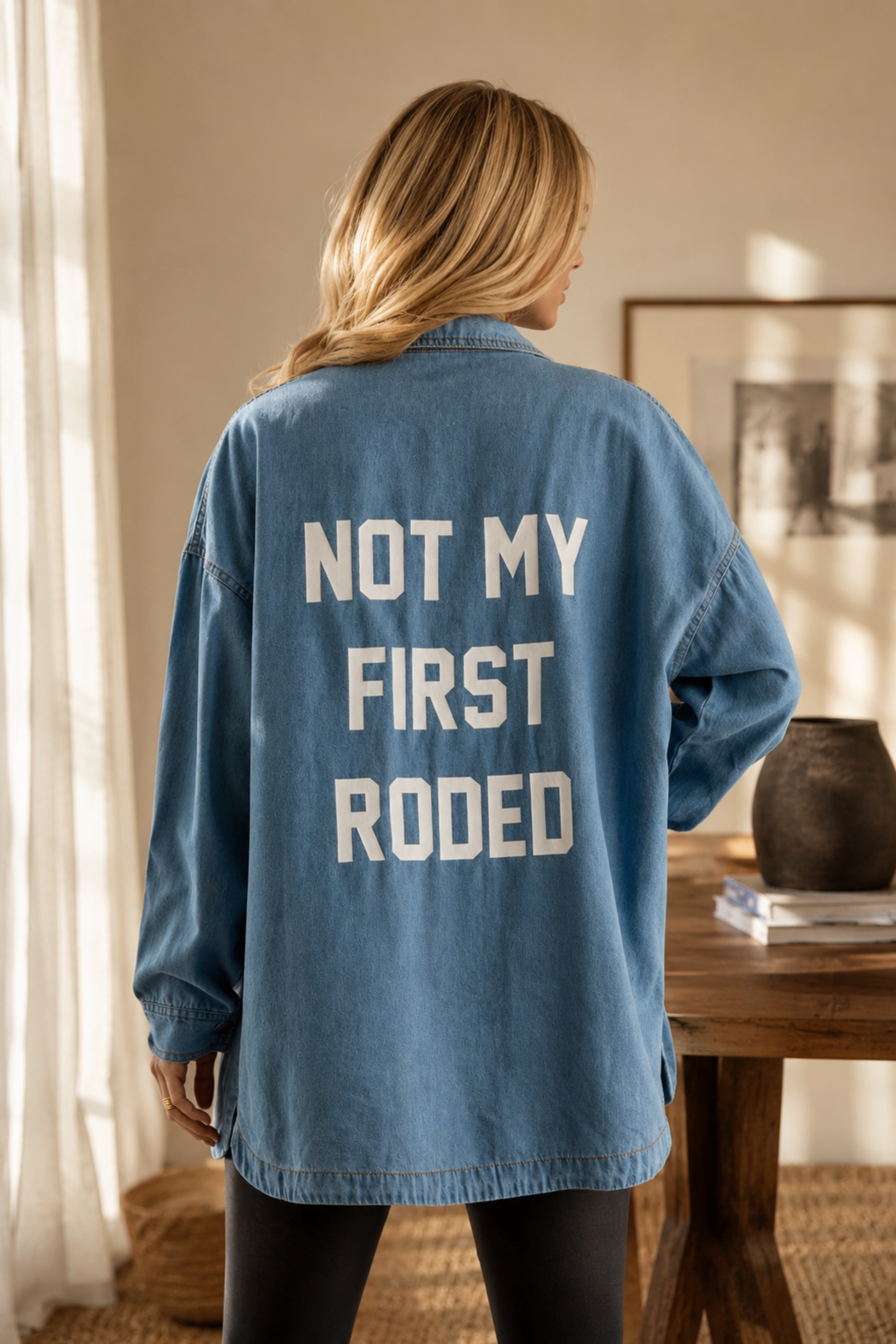 Not My First Rodeo Denim Shacket