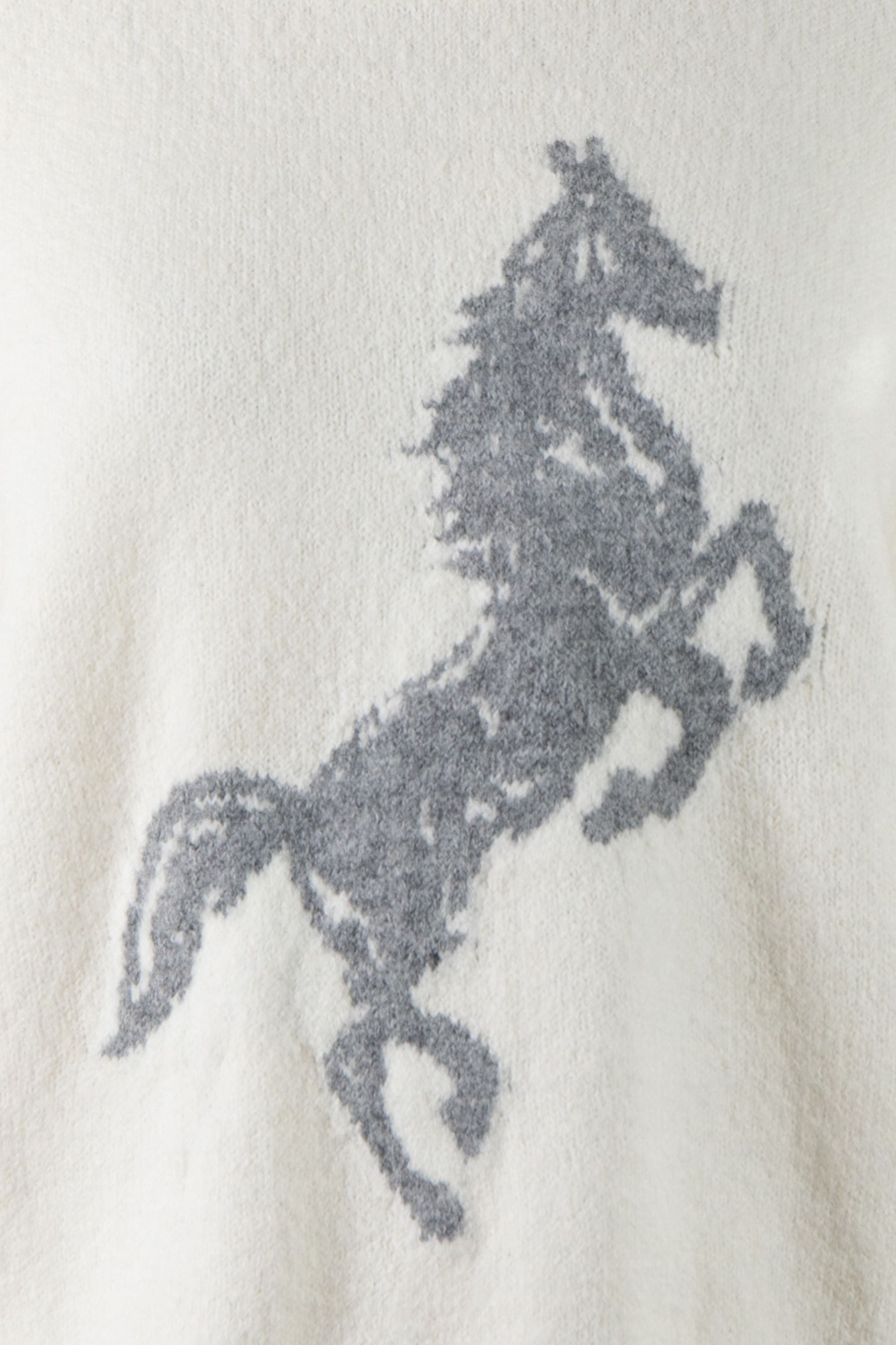 Paige Horse Sweater - Ivory
