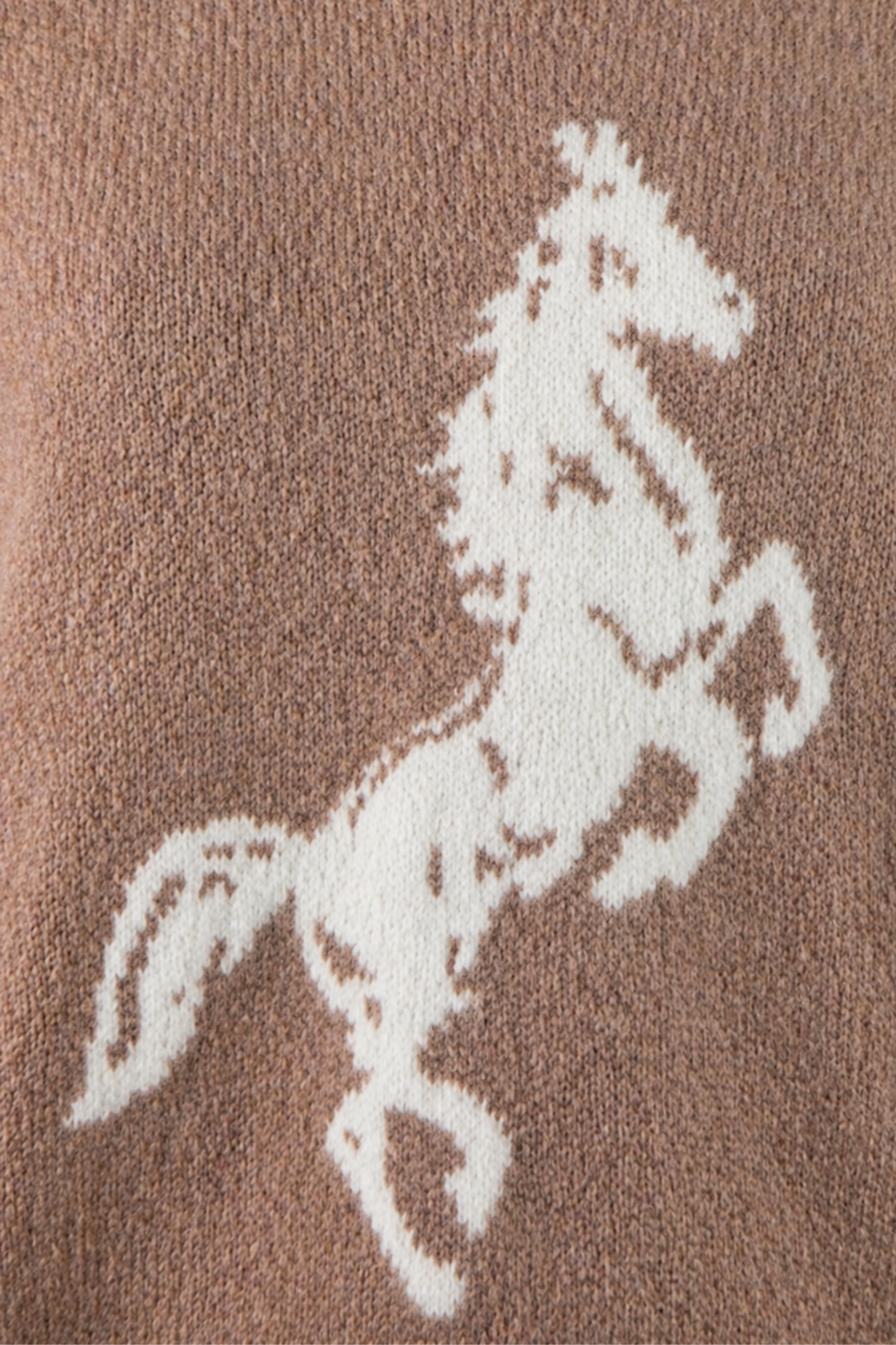 Paige Horse Sweater - Mocha