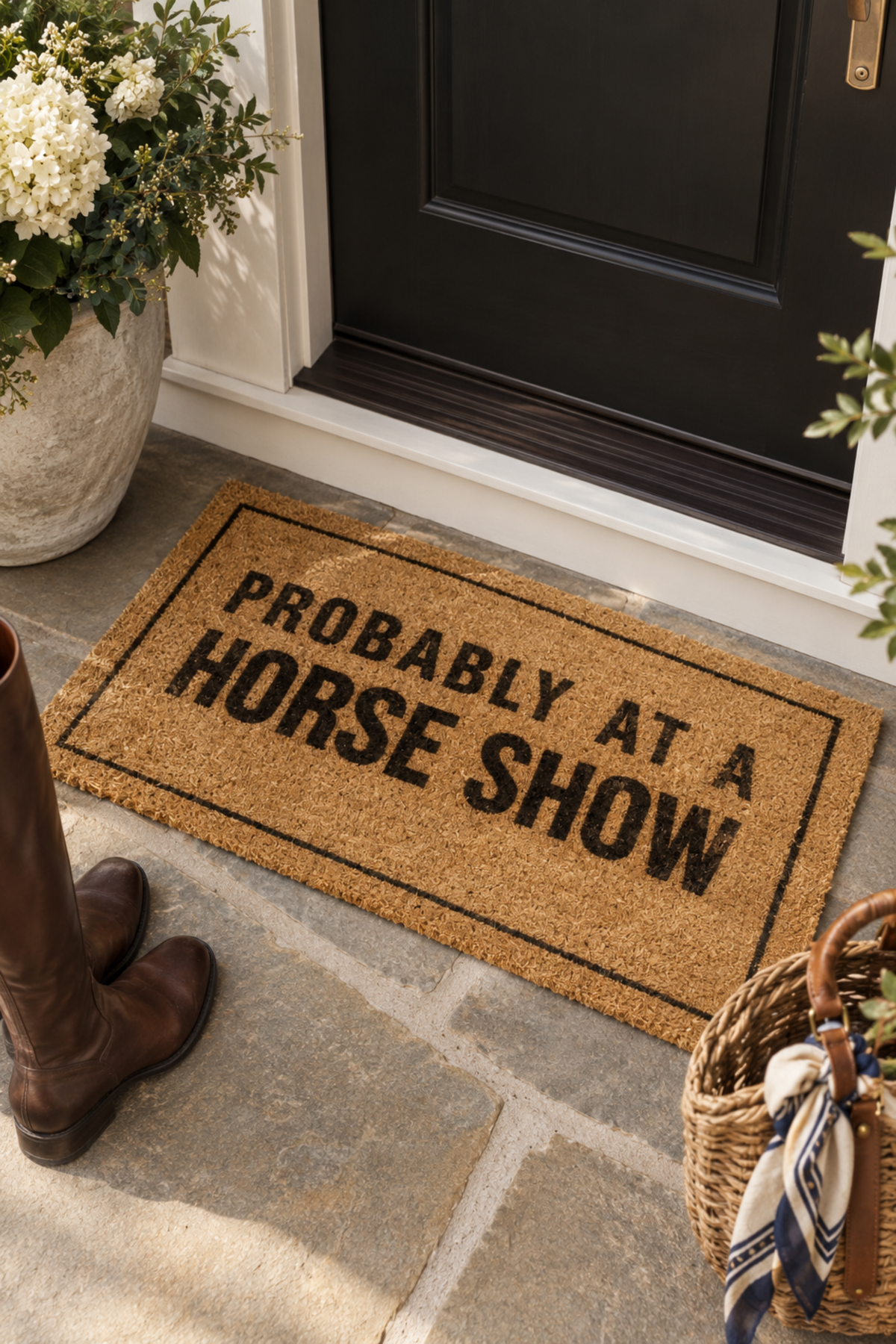 Probably At A Horse Show Doormat