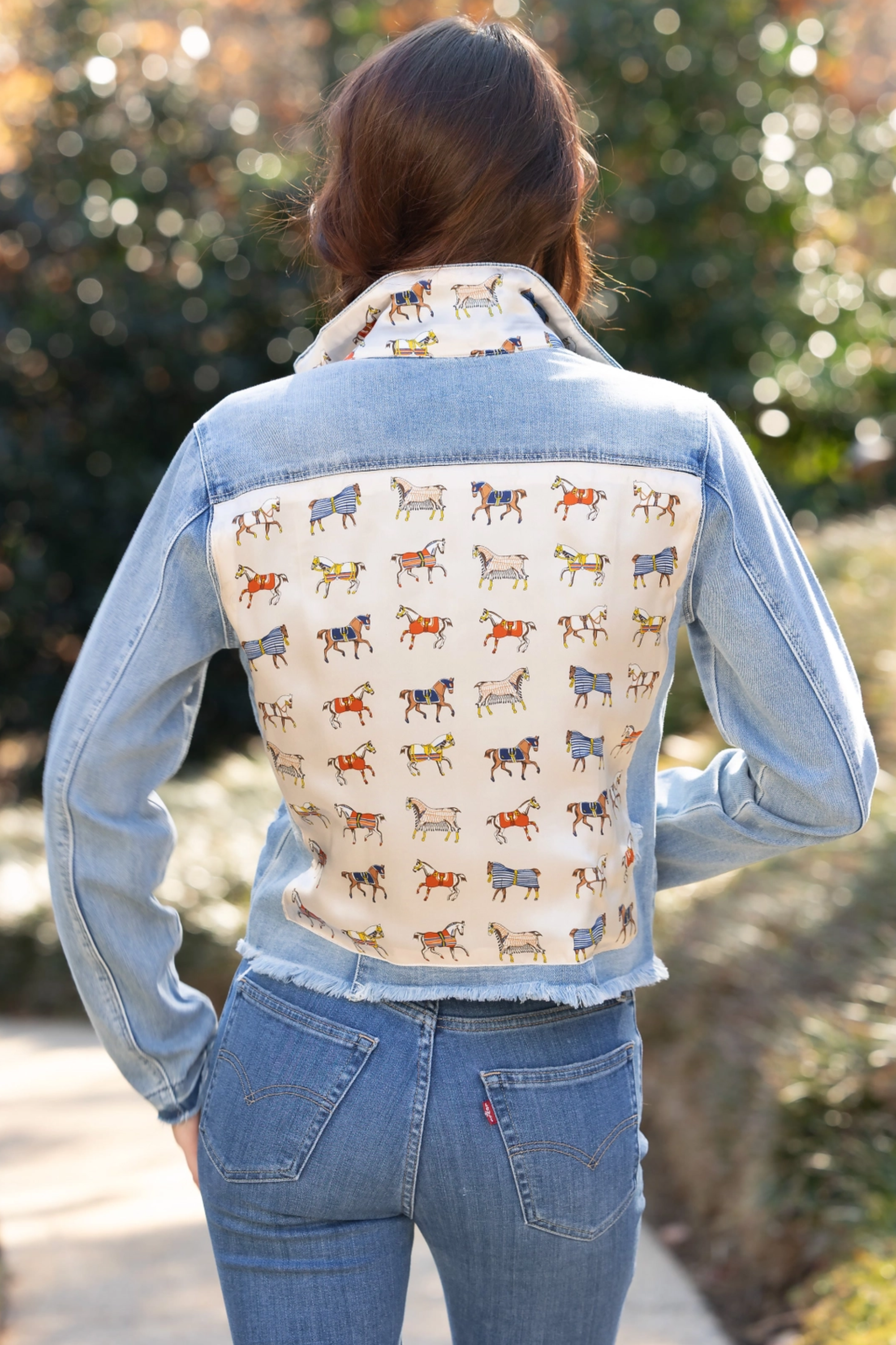 Raine Denim Jacket - Pearl