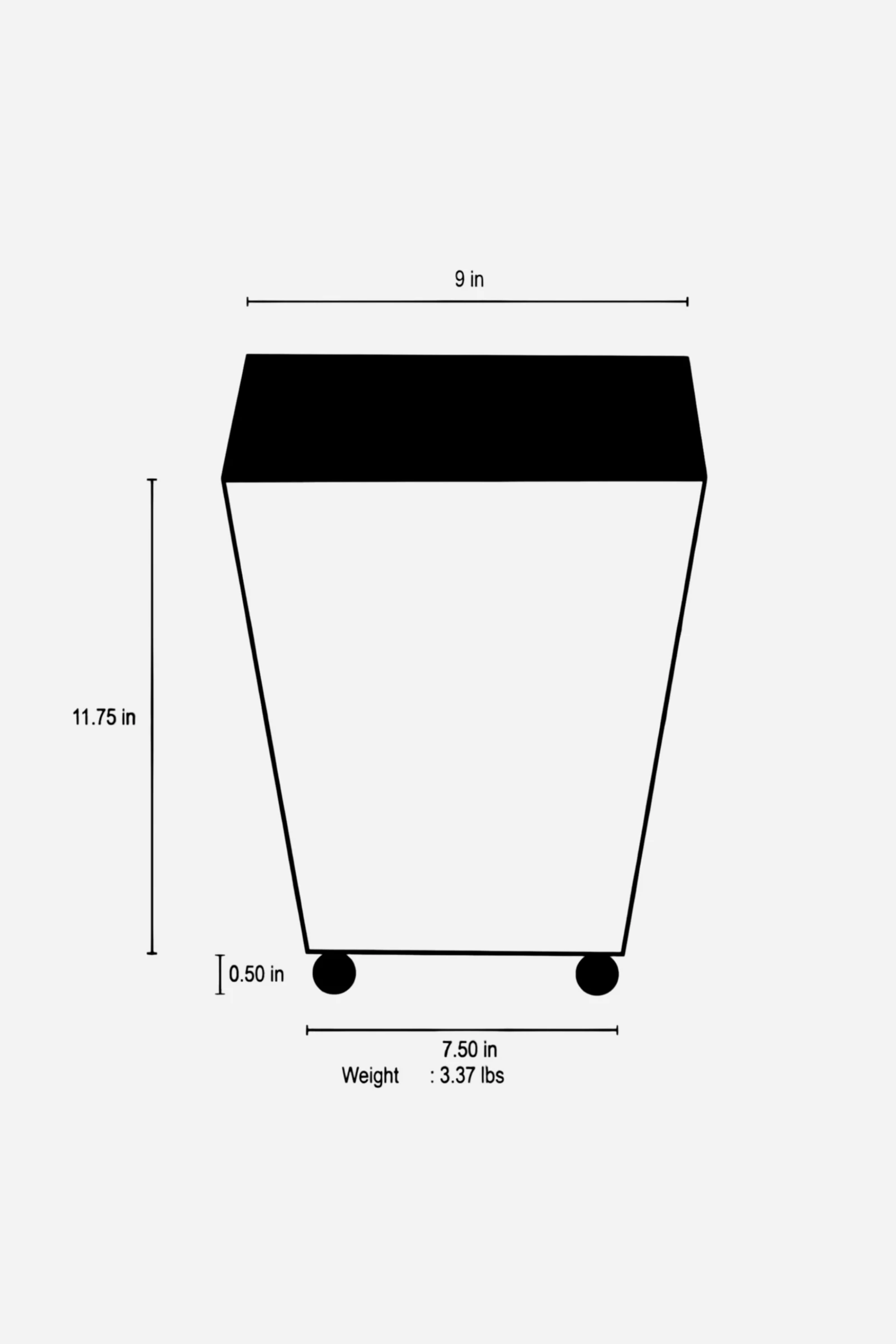 Regency Wastebasket - White