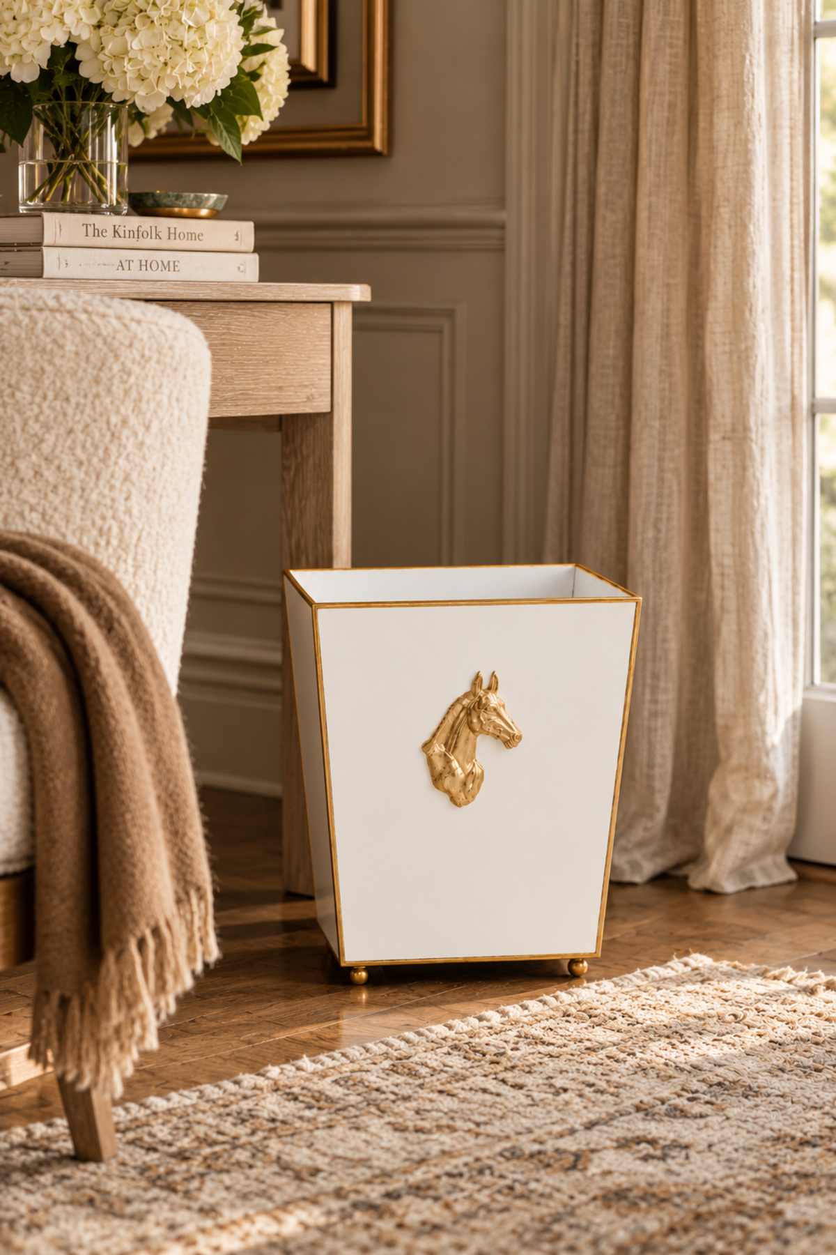 Regency Wastebasket - White