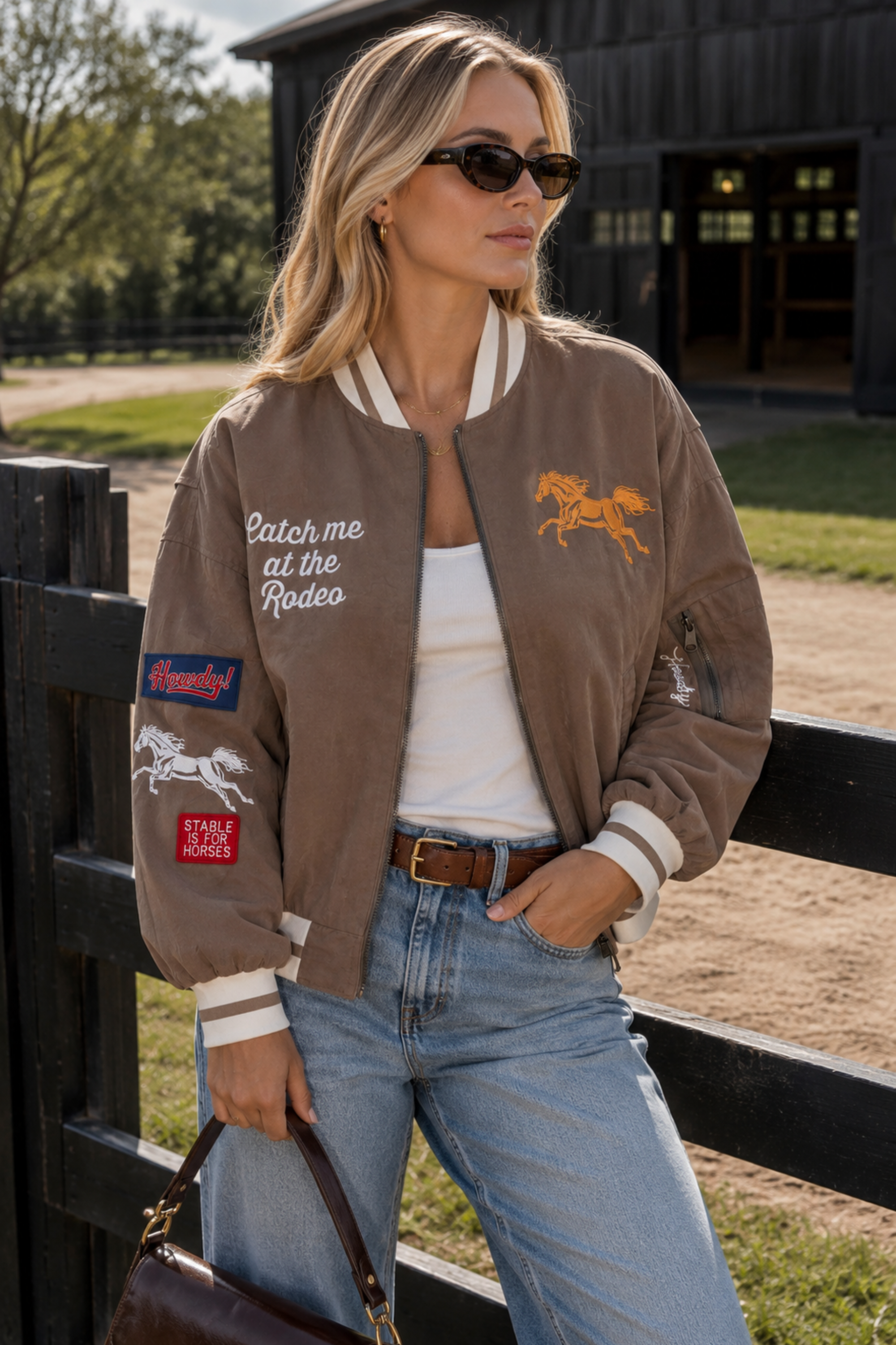 Retro Rodeo Bomber Jacket