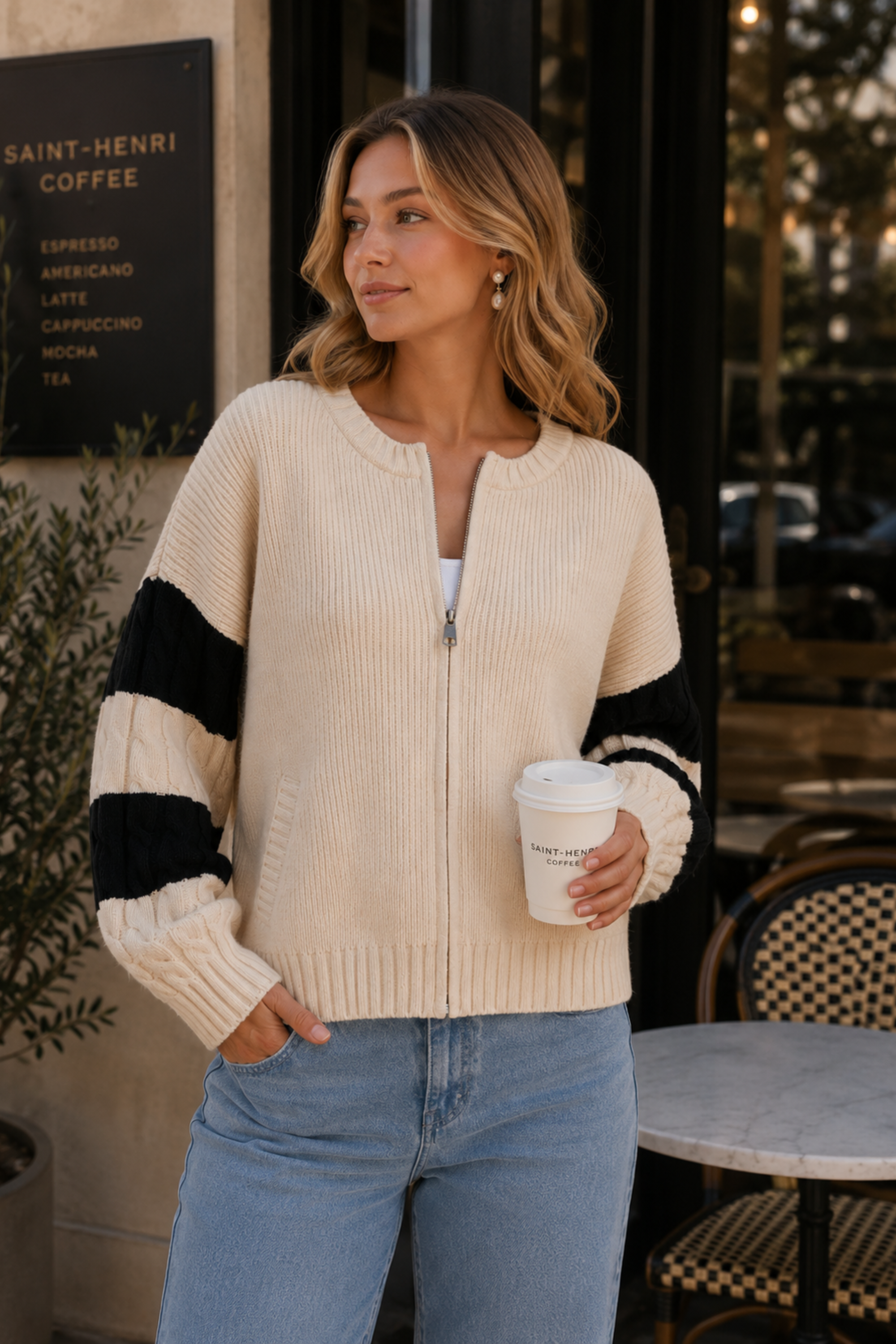 Rodeo Rider Zip-Up Cardigan