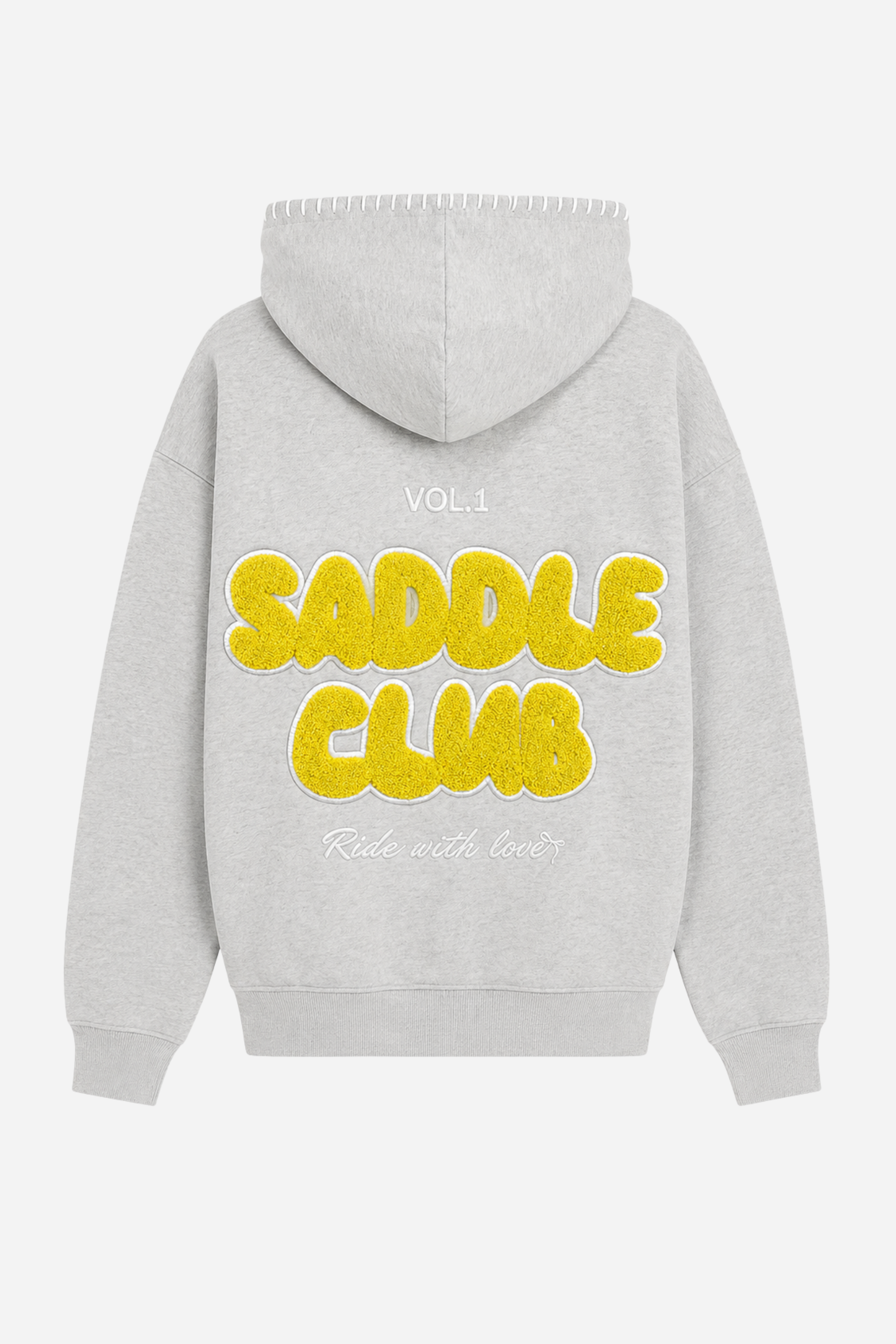 Saddle Club Hoodie - White Heather