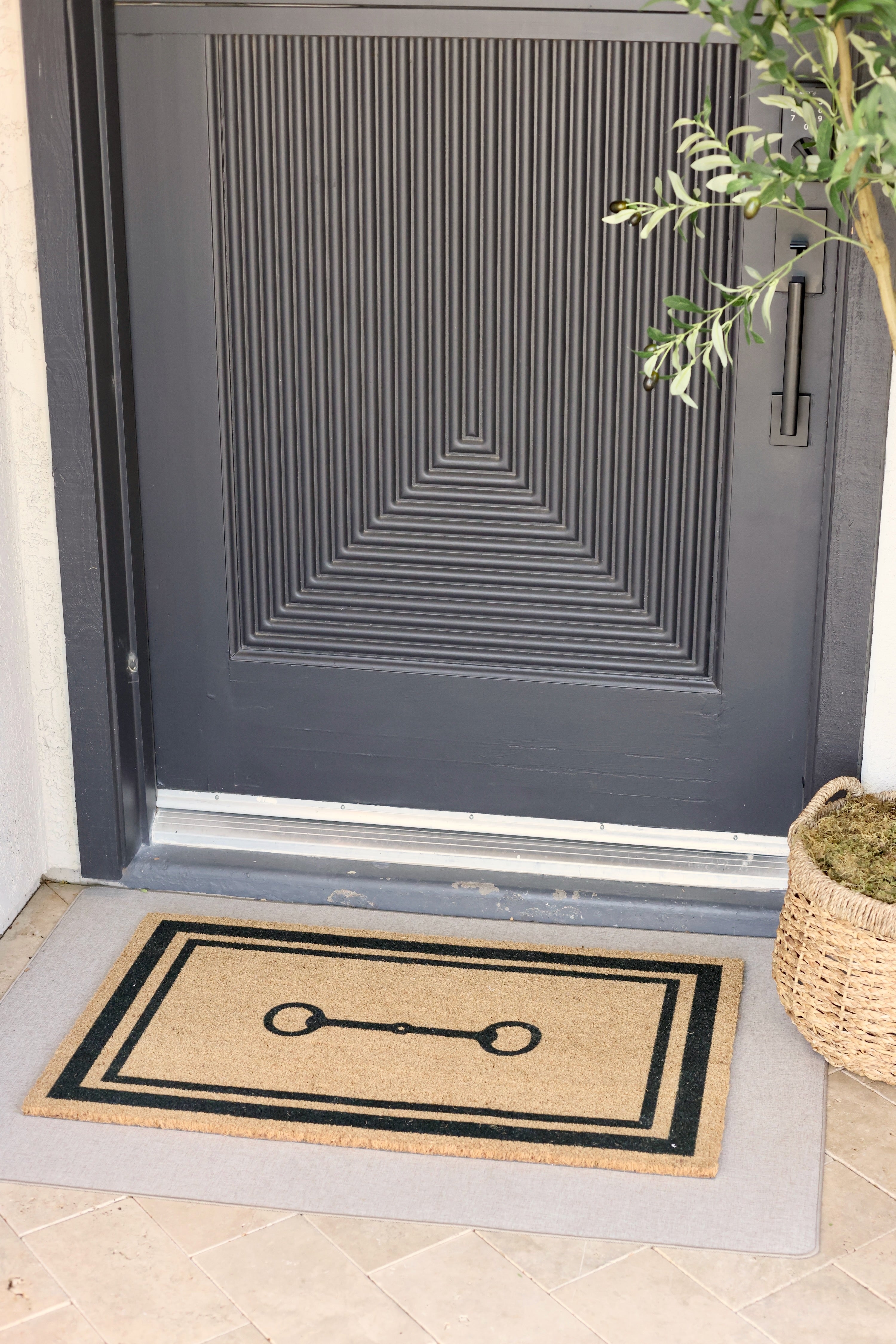 cocomats stylish equestrian showstopper snaffle horse bit doormat