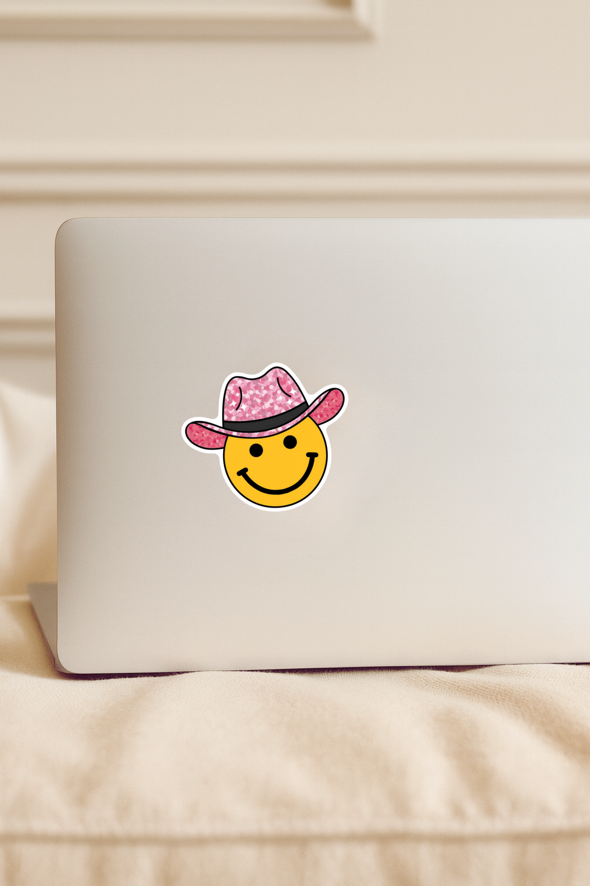 Sparkly Smiley Face Sticker