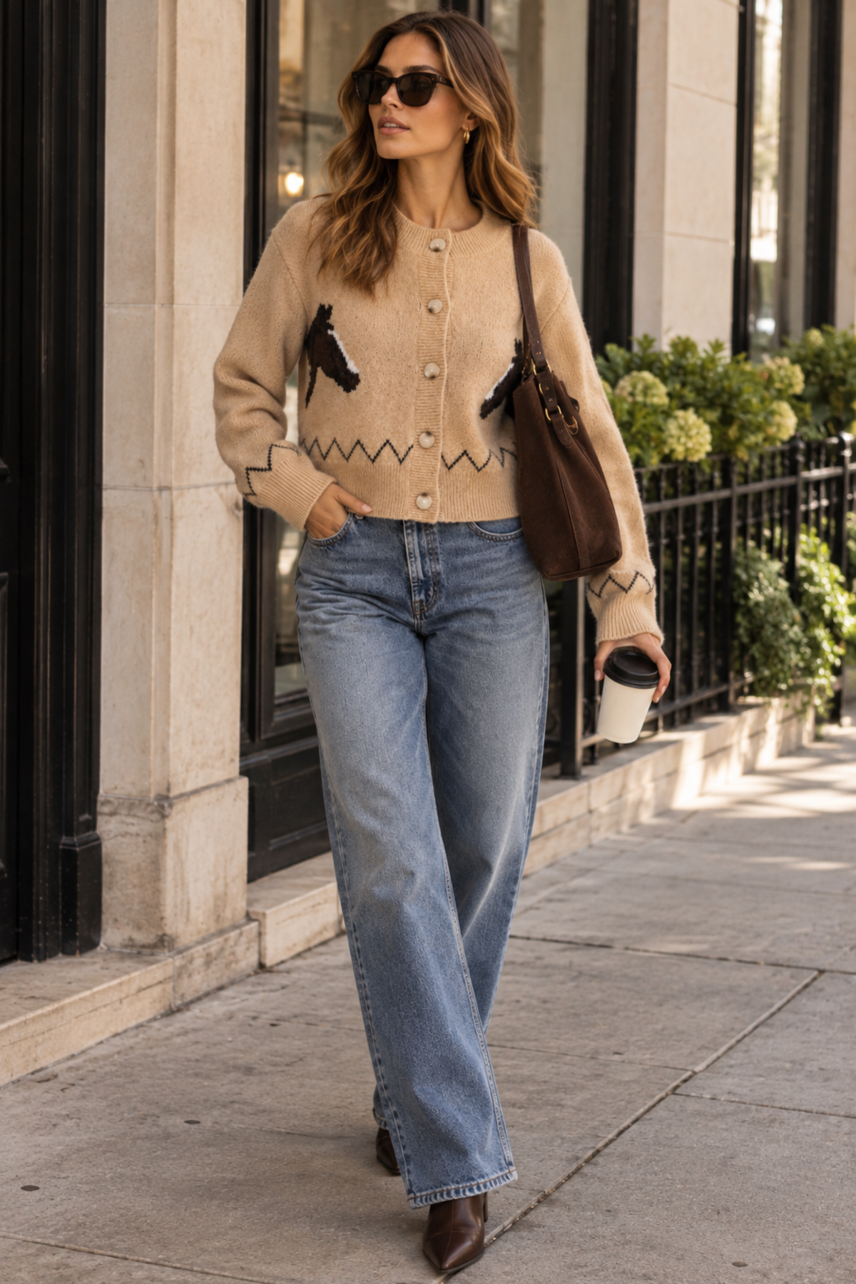 Stable Stitch Horse Cardigan