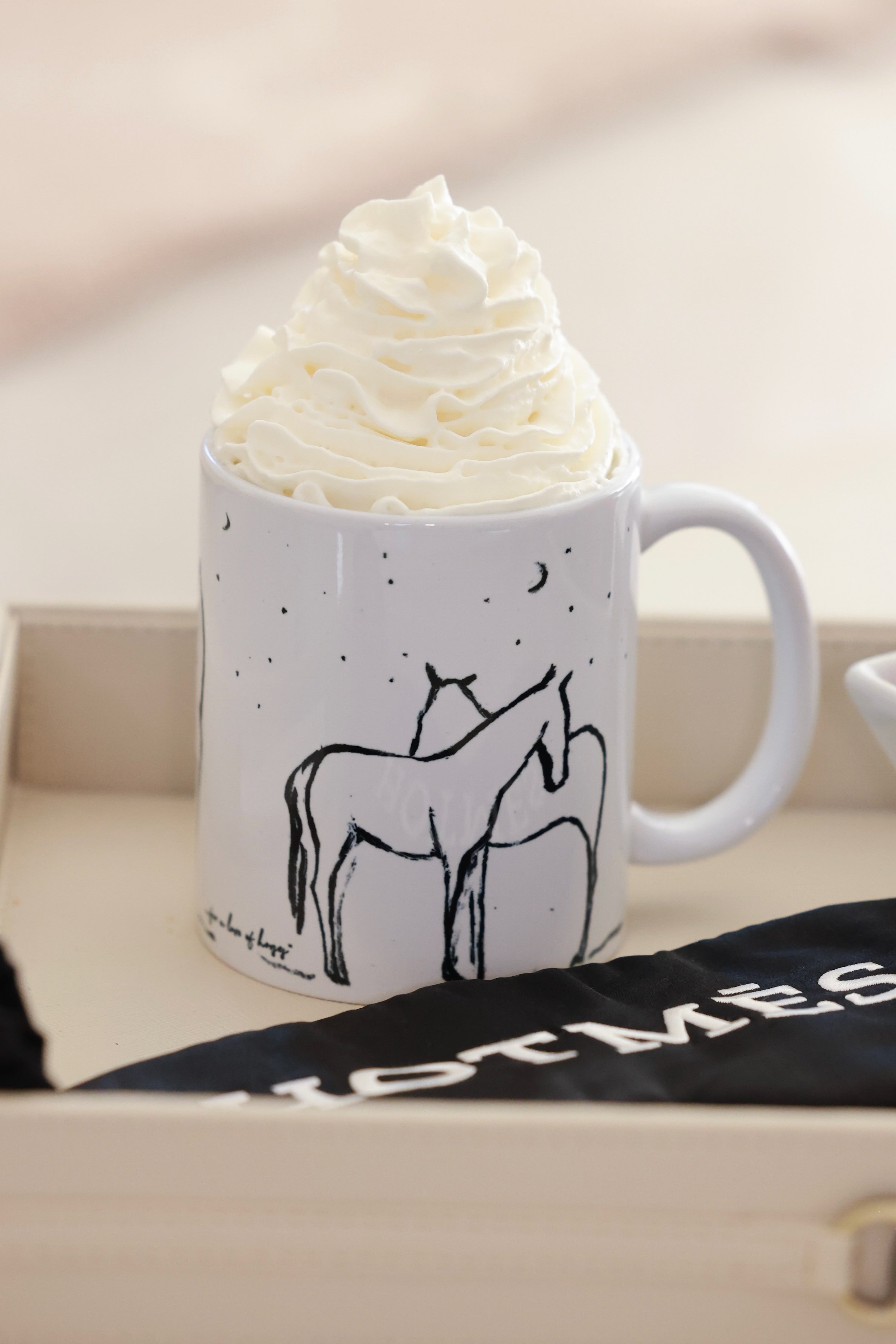stylish equestrian bettina artwork stand with me porcelain mug