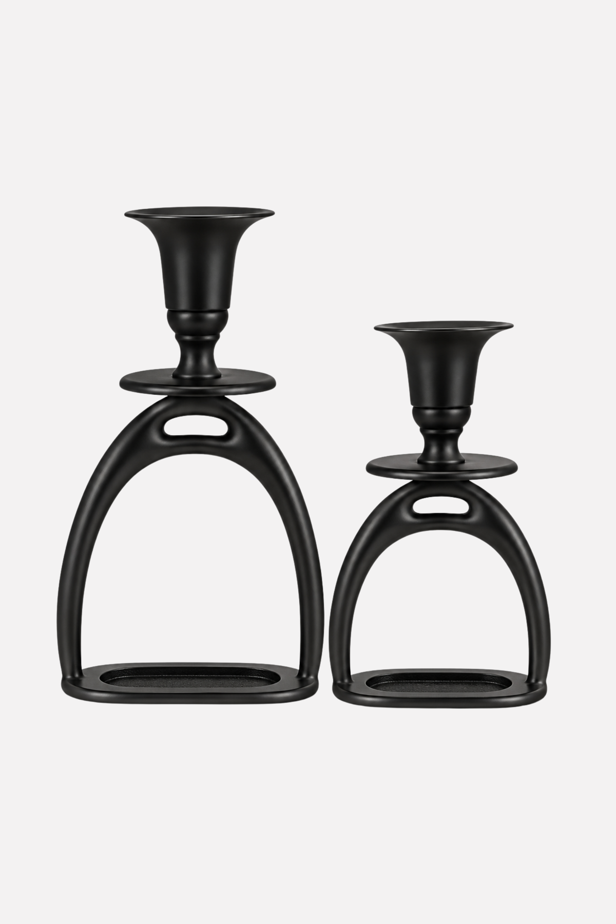 Stirrup Candle Holder - Matte Black
