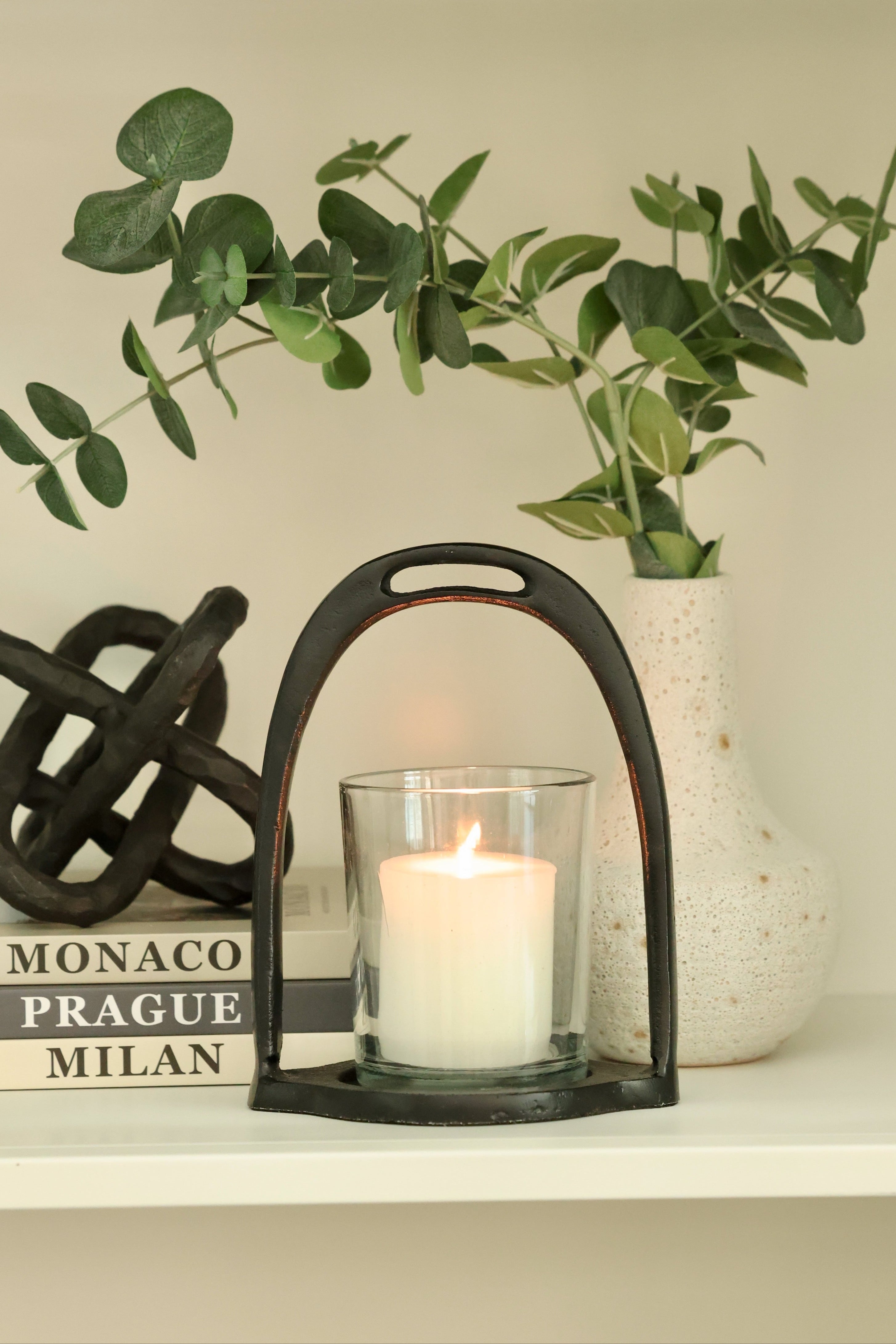 thg stylish equestrian horse stirrup hurricane matte black medium