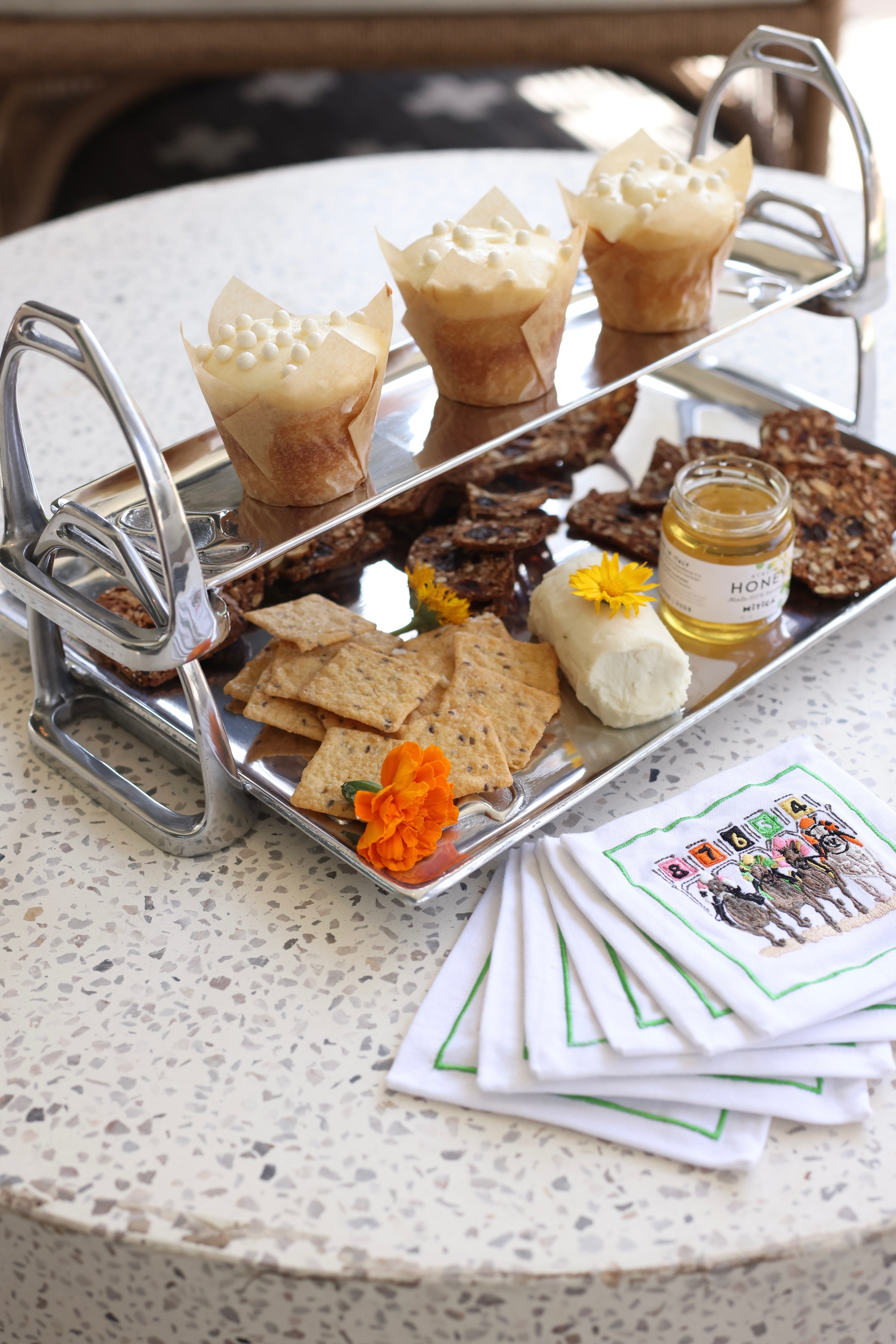 stylish equestrian arthur court stirrup tray