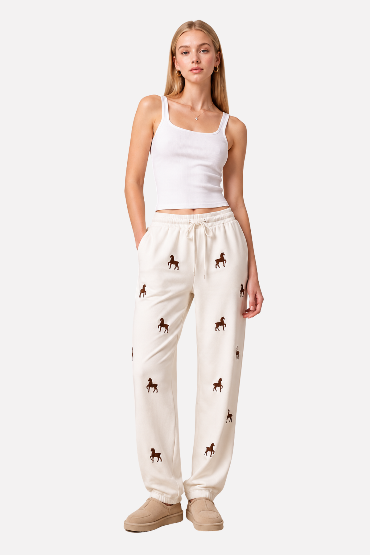 Taelynn Embroidered Sweatpant