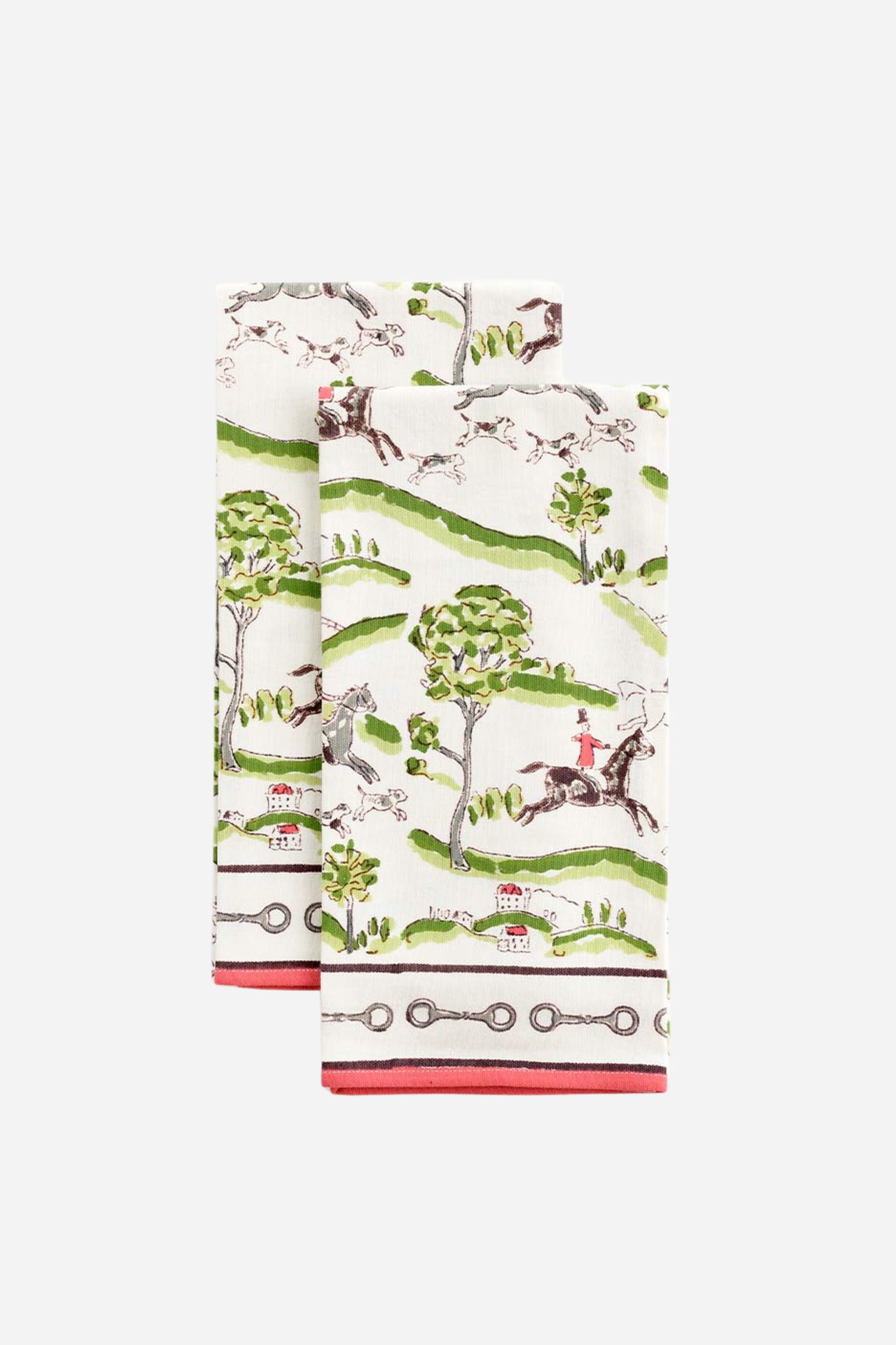 Pomegranate The Hunt Scene Hand Towel Set