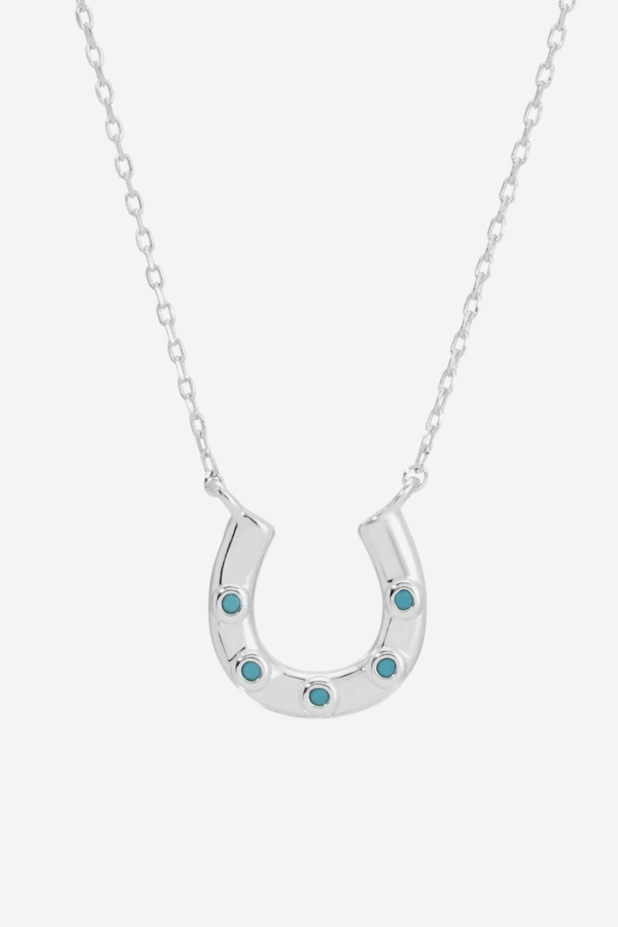 Verona Horseshoe Necklace - Silver