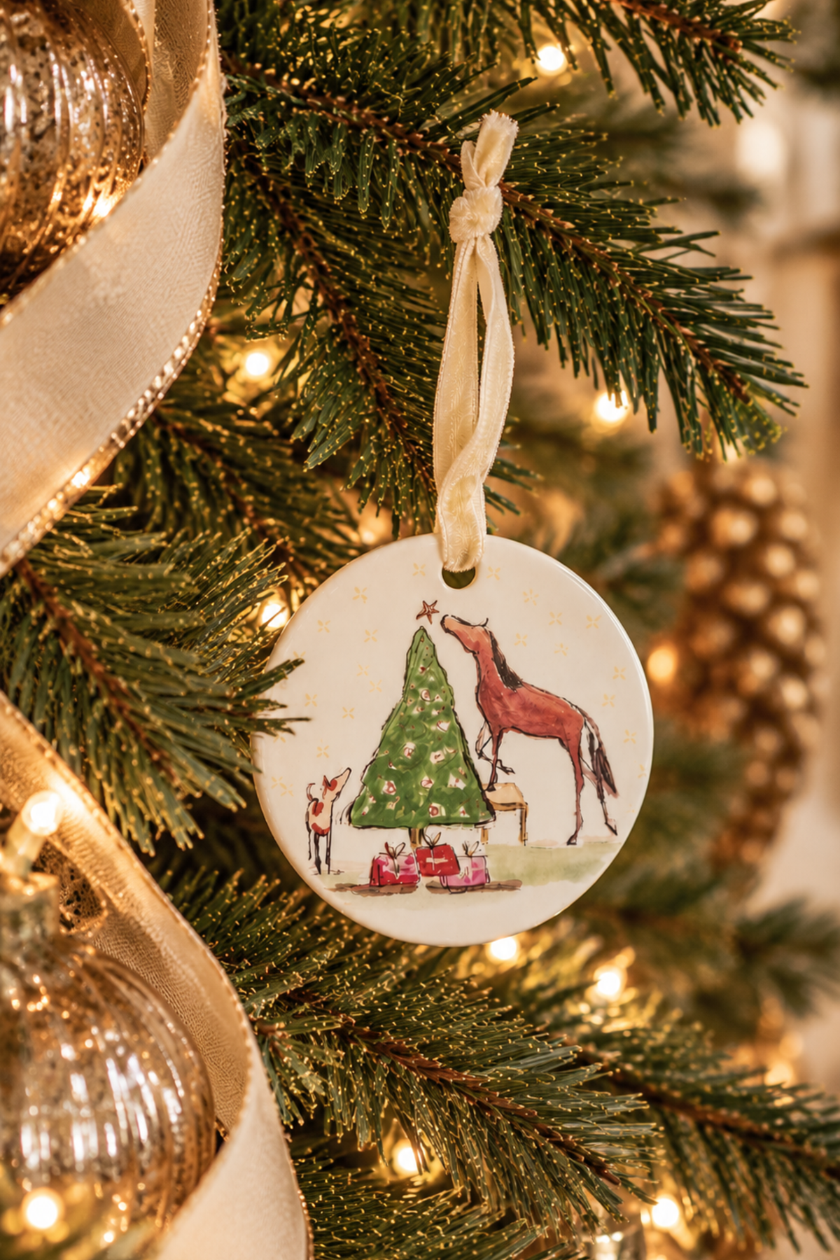 Very Merry Mare Ornament
