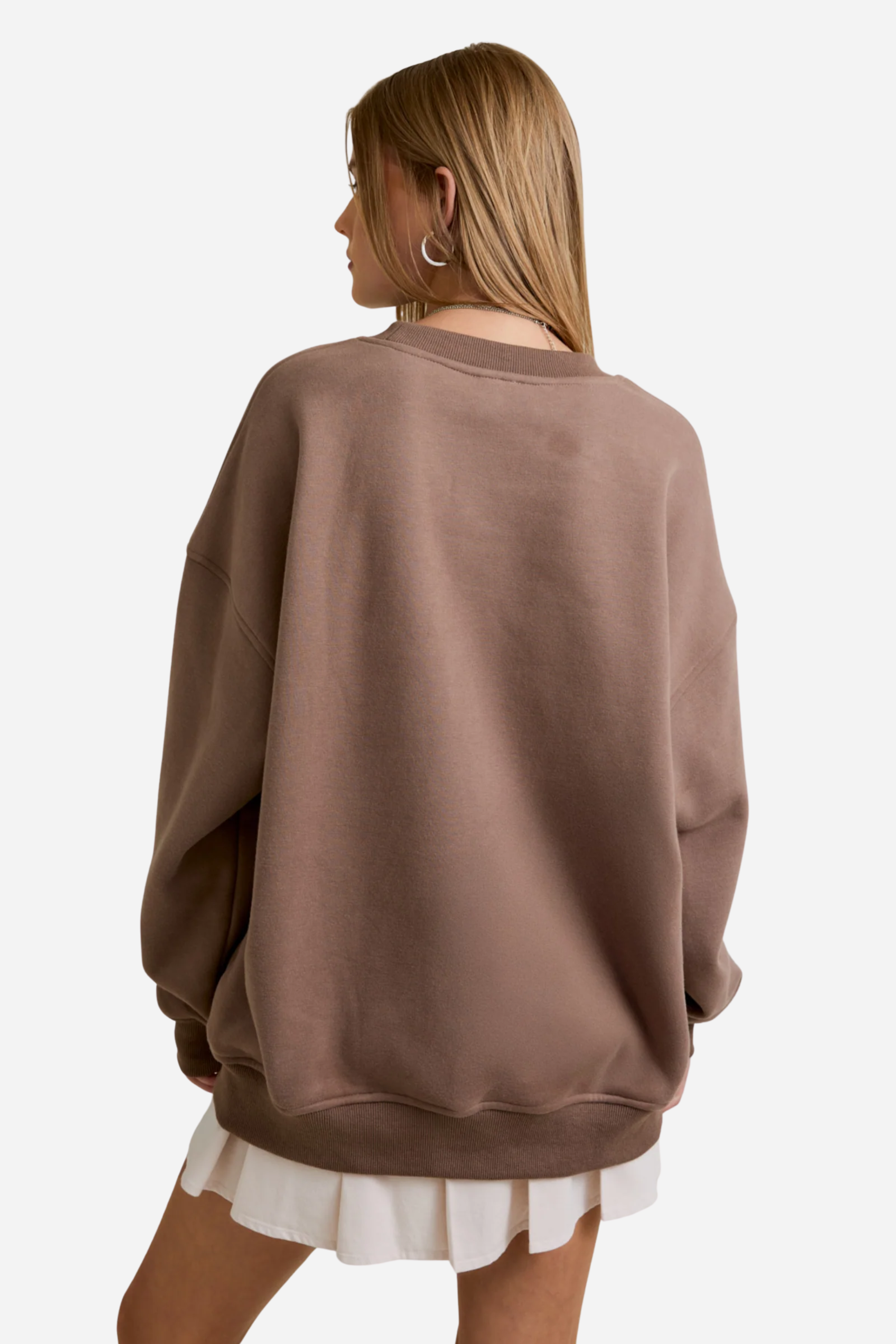 Brown sweatshirt with "WESTERN" in bold white letters, featuring an embroidered cowboy scene with cliffs. Text below reads, "JOURNEY IN THE WILD WEST COWBOY." western graphic sweatshirt, cowboy embroidered sweatshirt, women’s western fashion, vintage cowboy crewneck, casual western outfit, adventure inspired sweatshirt, bold western text sweater, wild west cowboy top, rustic western streetwear