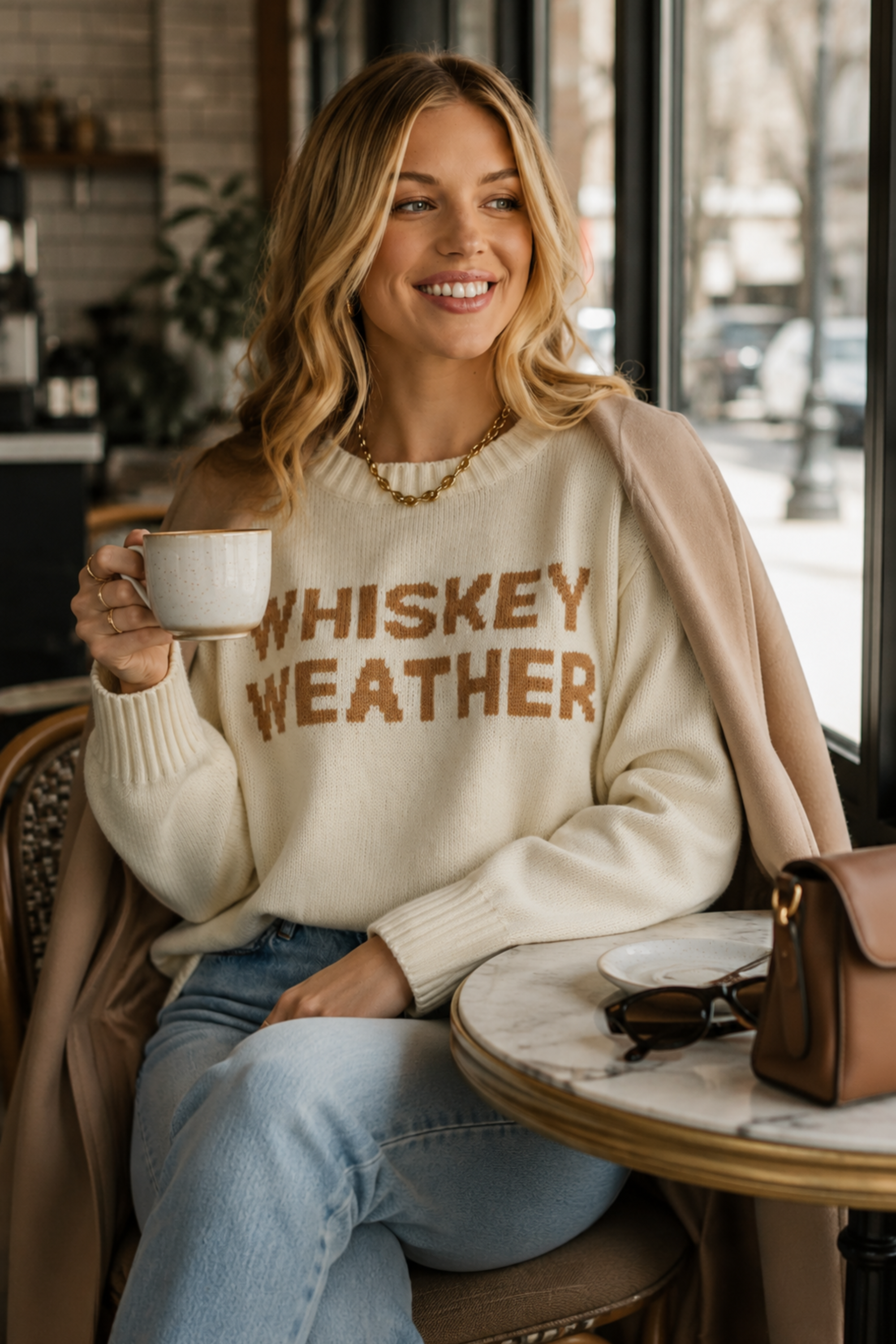 Whiskey Weather Sweater - Ivory