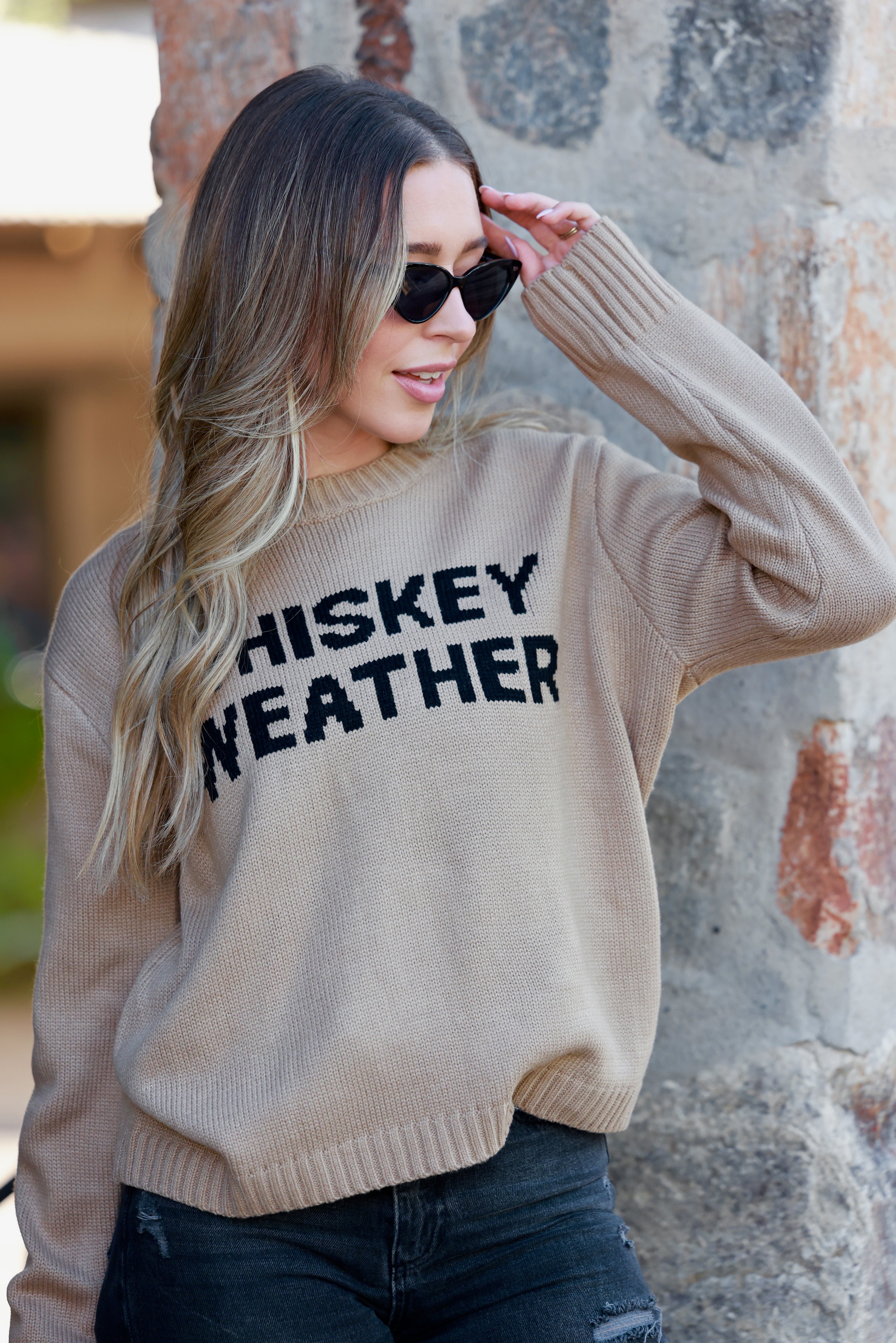 Whiskey Weather Sweater - Taupe
